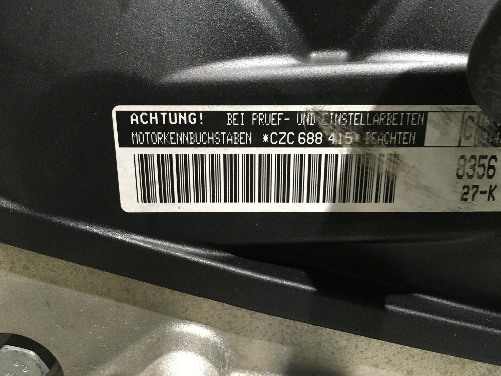 Motor VW CZC 1.4 TSI - CZC