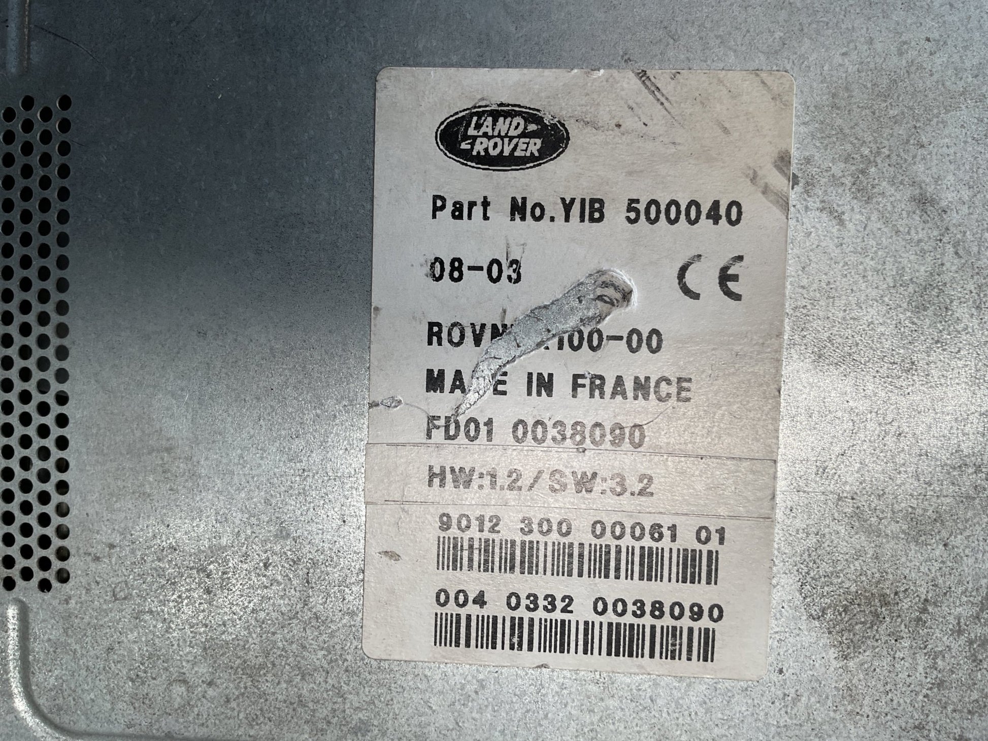 Navegación GPS Land Rover 02-12 - YIB500040