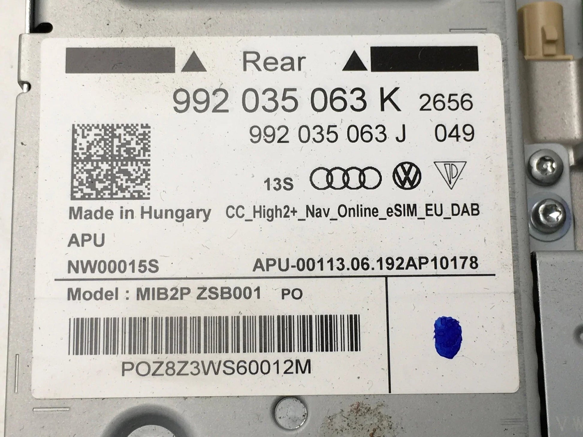 Navegación multimedia Porsche 992