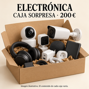 Caja devoluciones Amazon Electrónica · Productos nuevos · 200 €