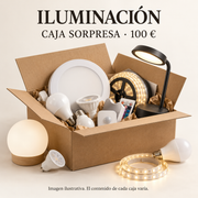 Caja devoluciones Amazon Iluminacion 100