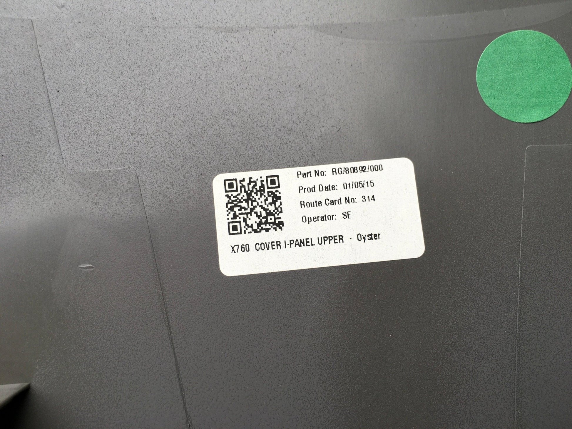 Panel de cubierta superior Jaguar XE - 