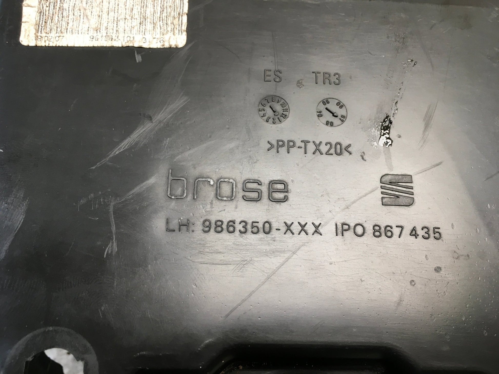 Panel elevalunas del izq Seat Leon II 1P - 1P0867435