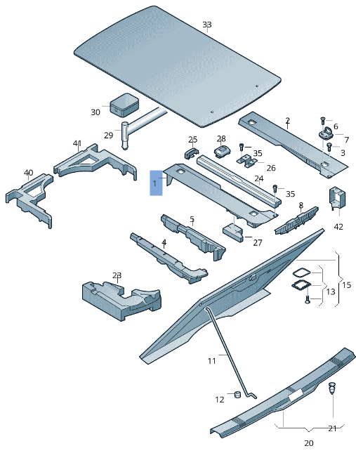 Panel Izquierdo Maletero Porsche Cayenne 955 - 7L0863527K