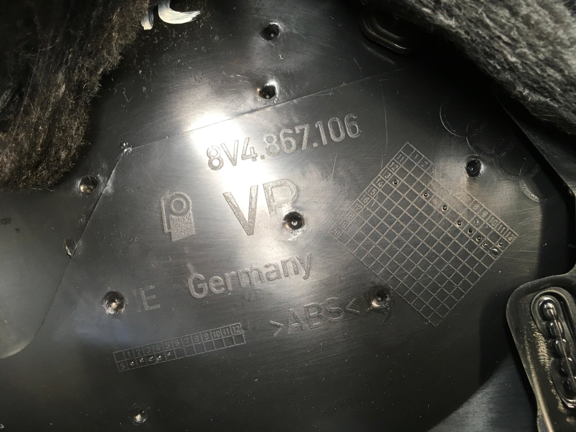 Panel puerta del dcha Audi A3 8V - 8V4867106