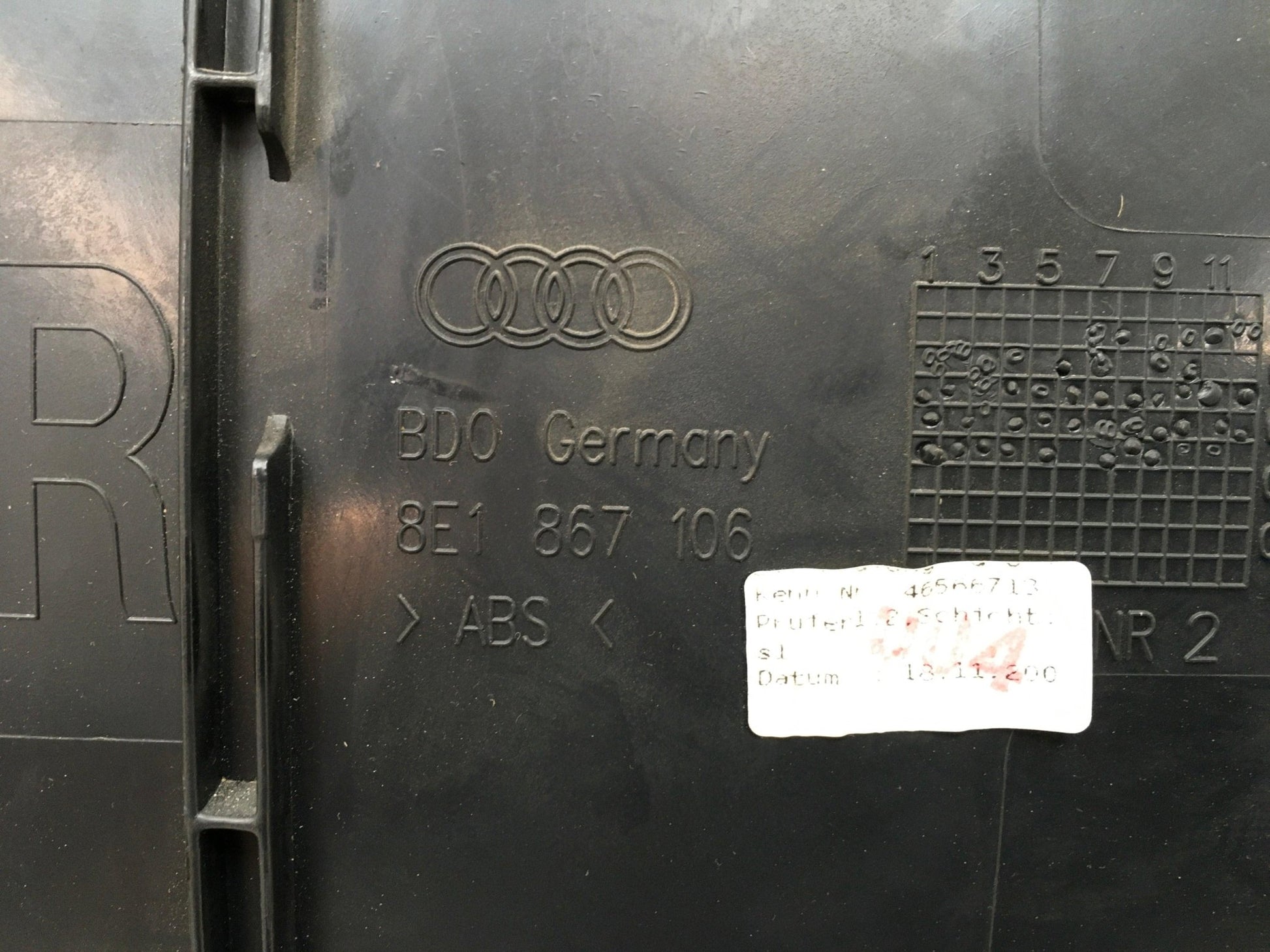 Panel puerta del dcha Audi A4 8E - 8E1867106 _