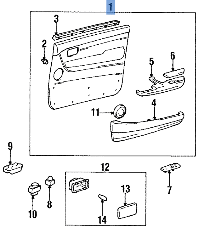 Panel Puerta del dcha Toyota Rav4 II - 6777X1B02