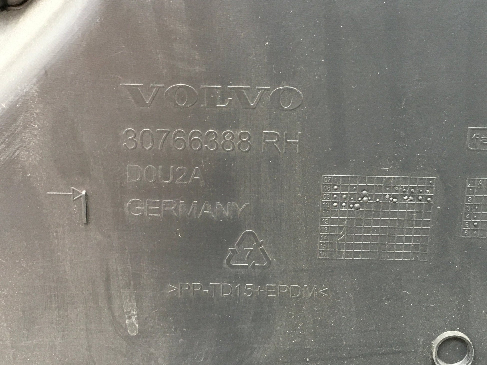 Panel Puerta del dcha Volvo XC60 I - 30766388RH