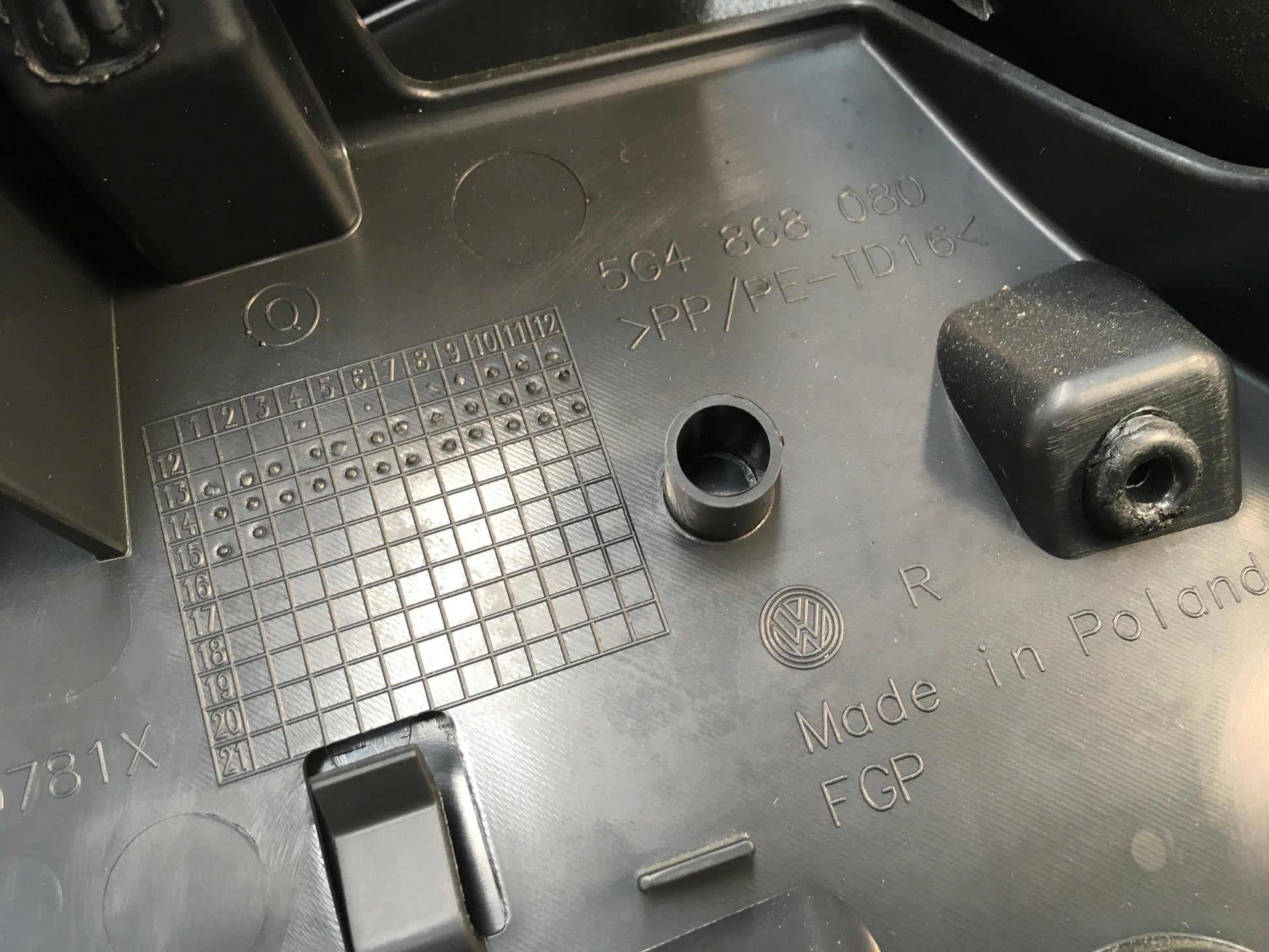 Panel puerta del dcha VW Golf VII - 5G4868080