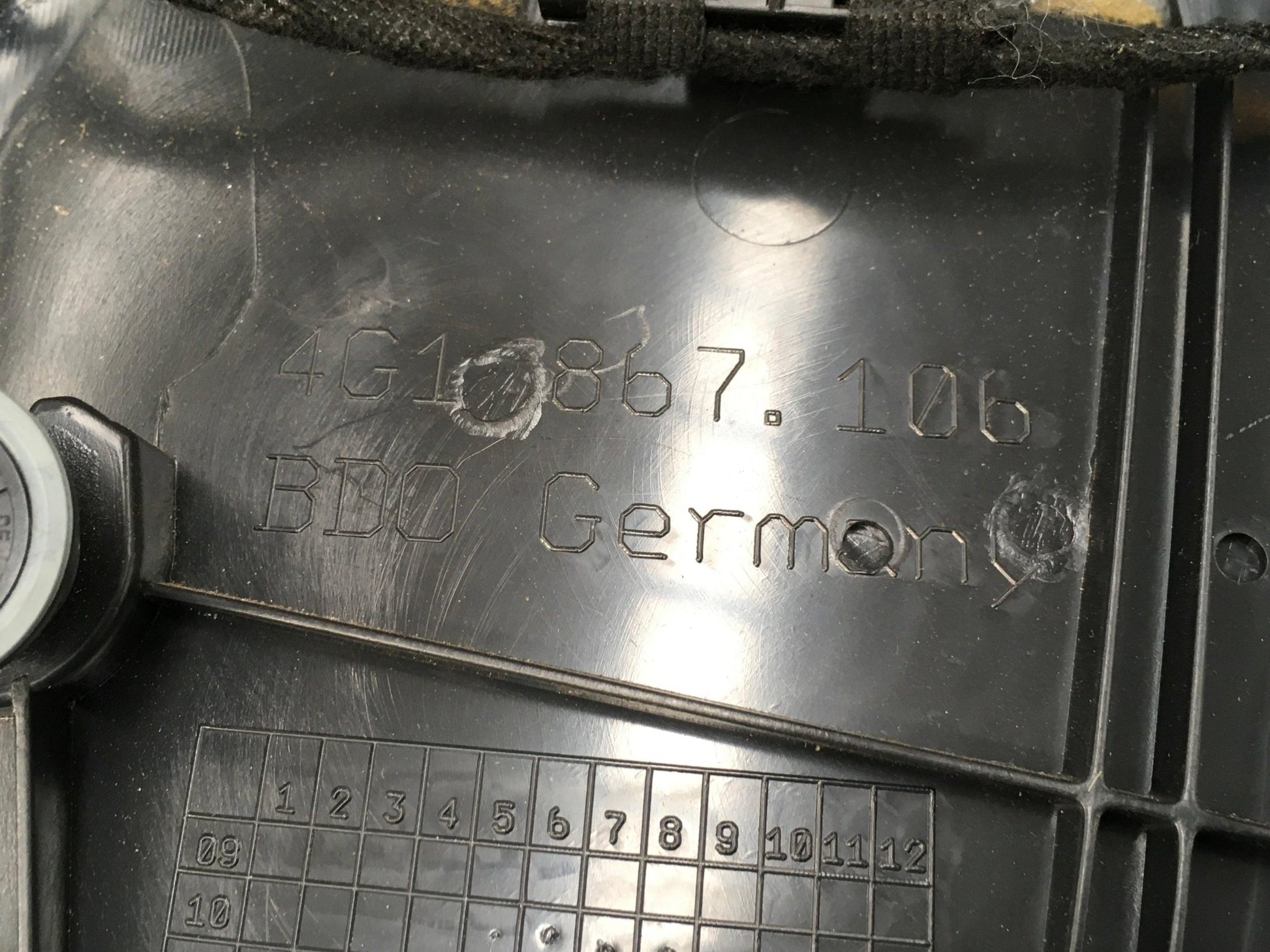 Panel puerta del dcho Audi A6 C7 - 4G1867106