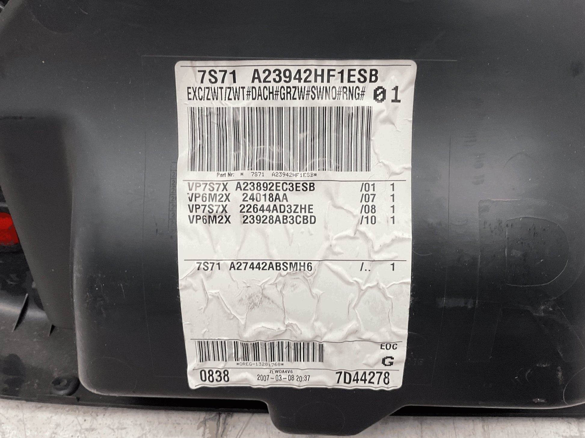 Panel Puerta del dcho Ford Mondeo III - 7S71A23942HF