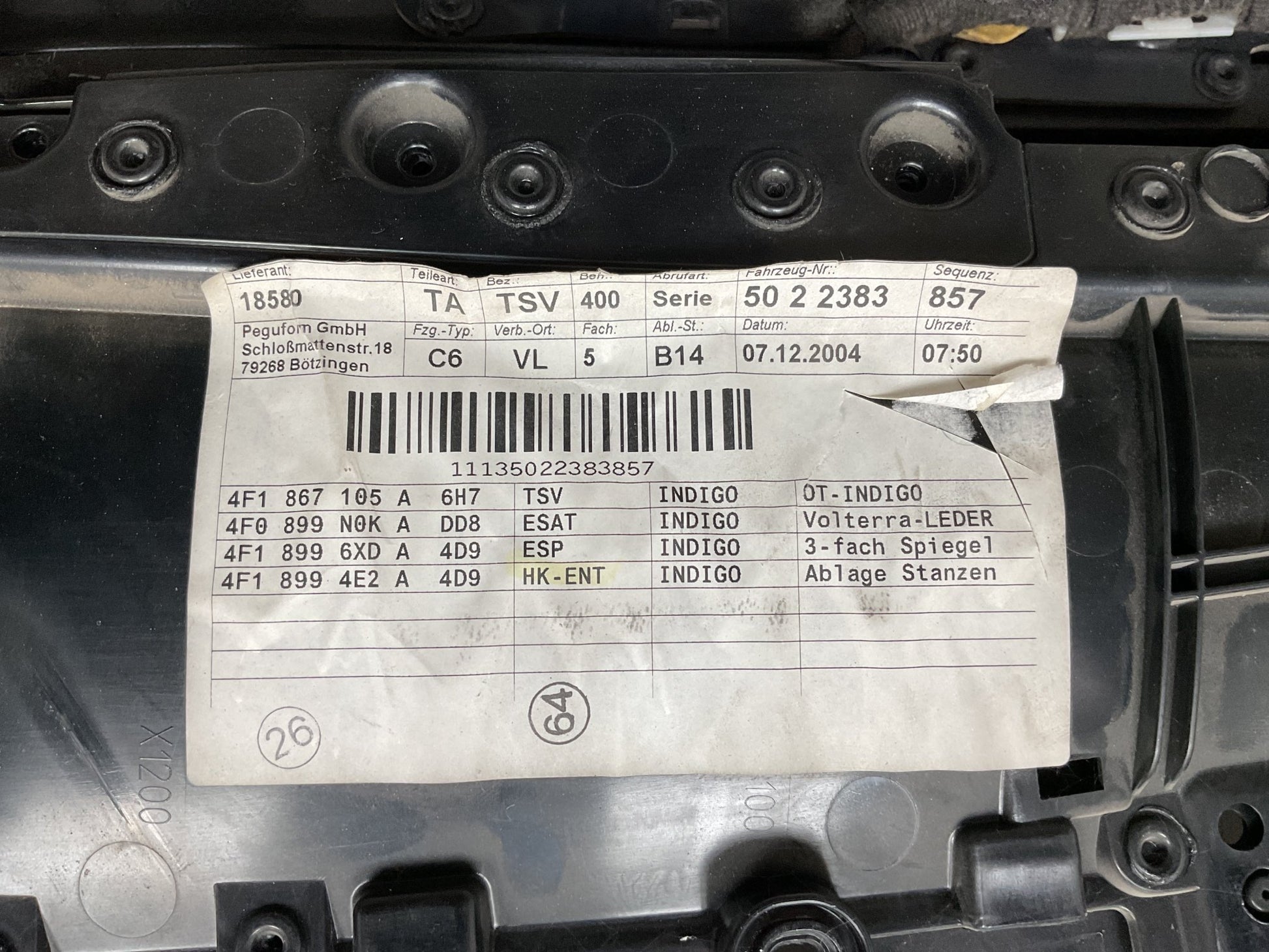 Panel Puerta del iz Audi A6 2004 - 2011 - 4F1867105A