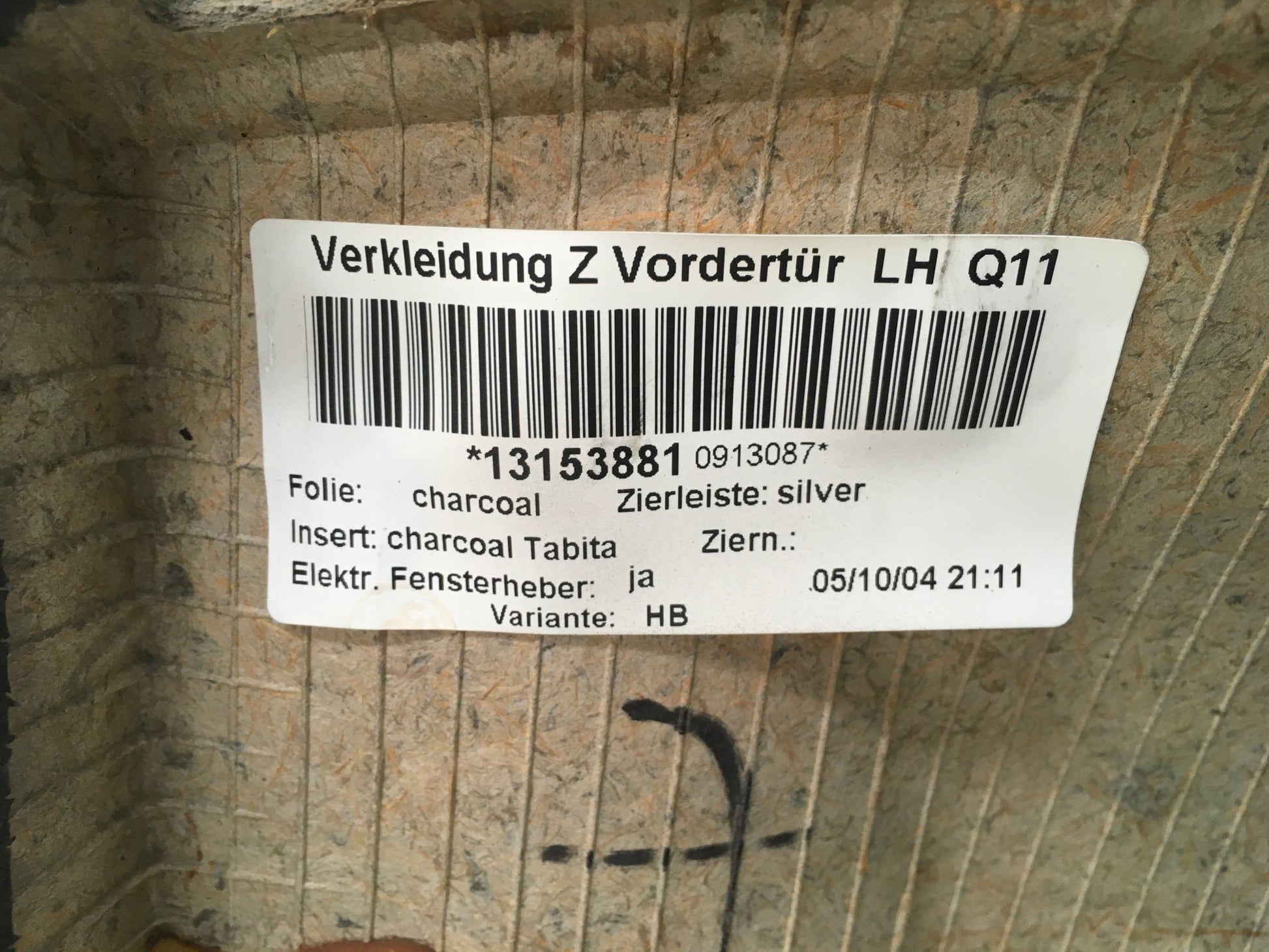 Panel Puerta del izq Opel Astra H - 13153881