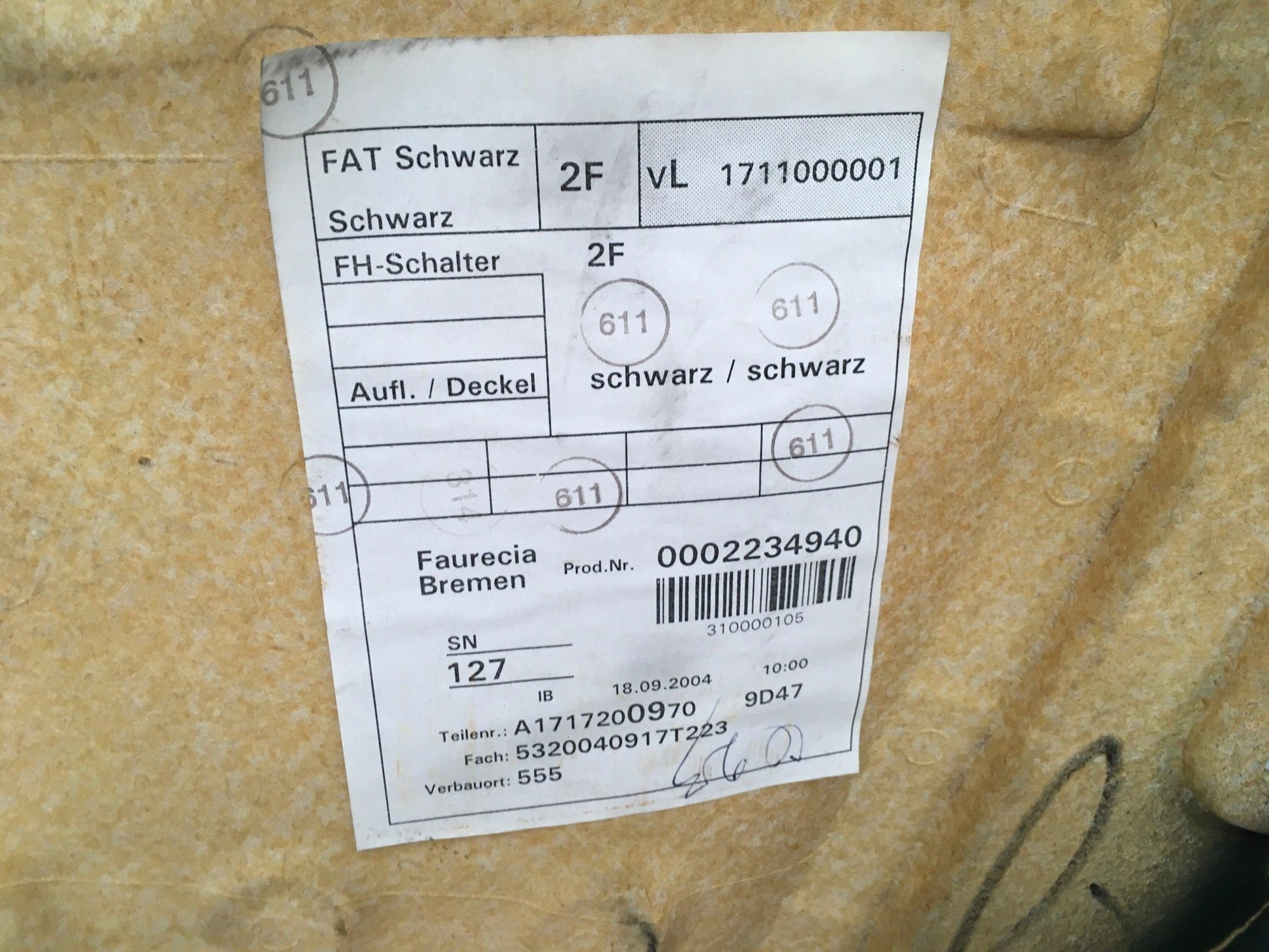 Panel puerta izquierda W177 - A1717200970