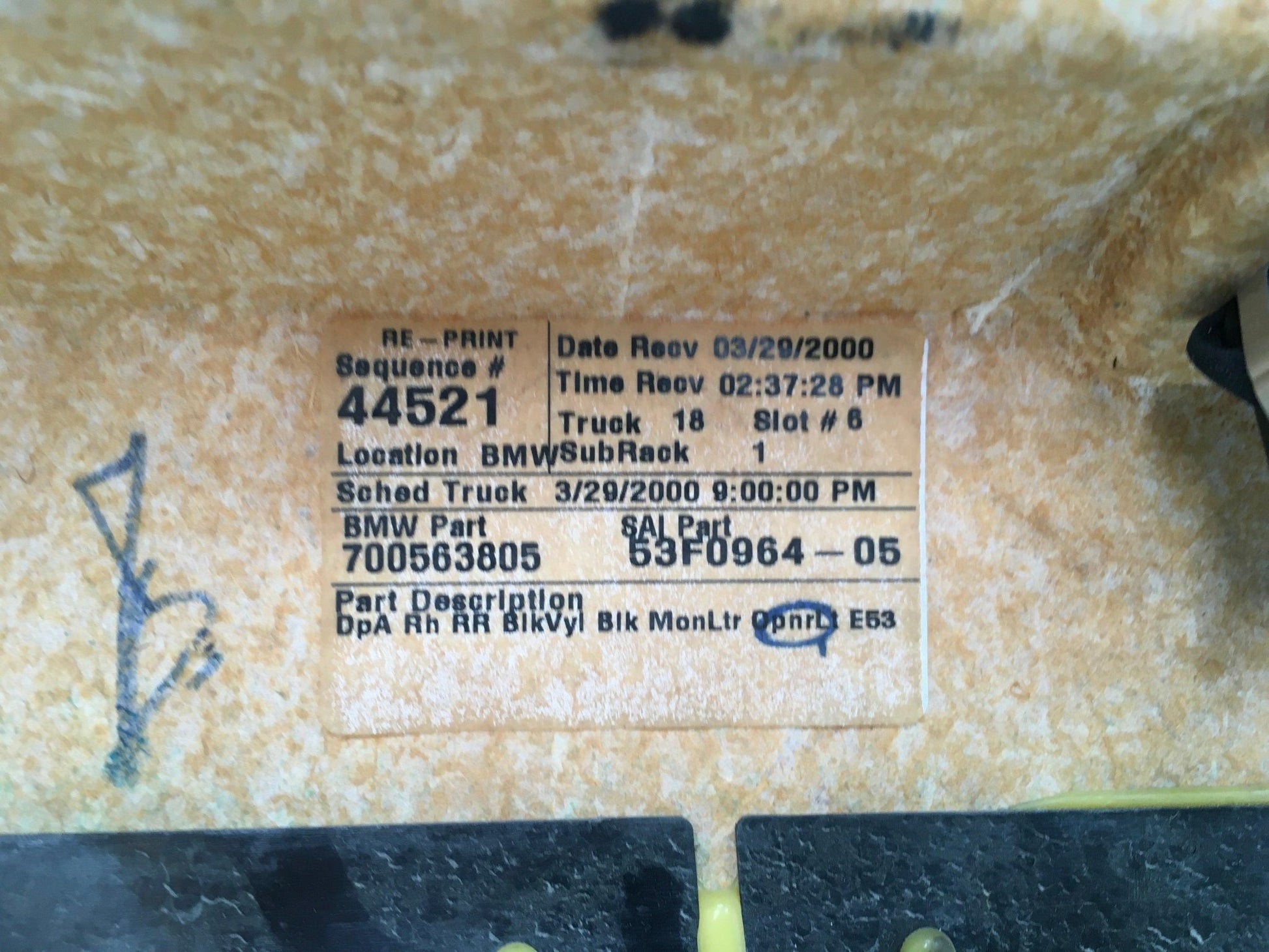 Panel puerta tra dcha BMW X5 E53 - 51428250208