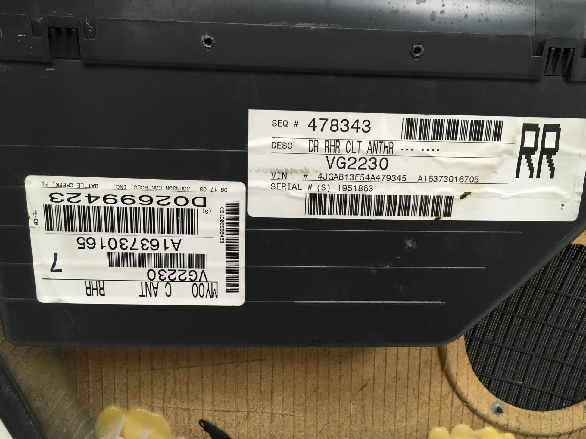 Panel puerta tra dcha Mercedes W163 - A163730205