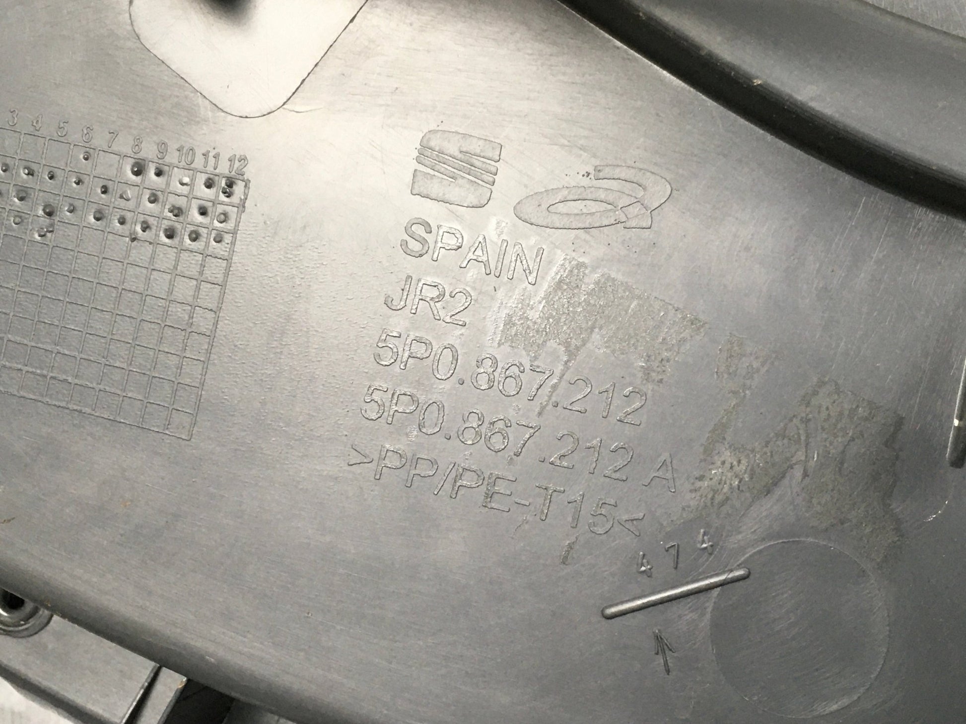 Panel Puerta tra dcha Seat Aleta 5P - 5P0867212