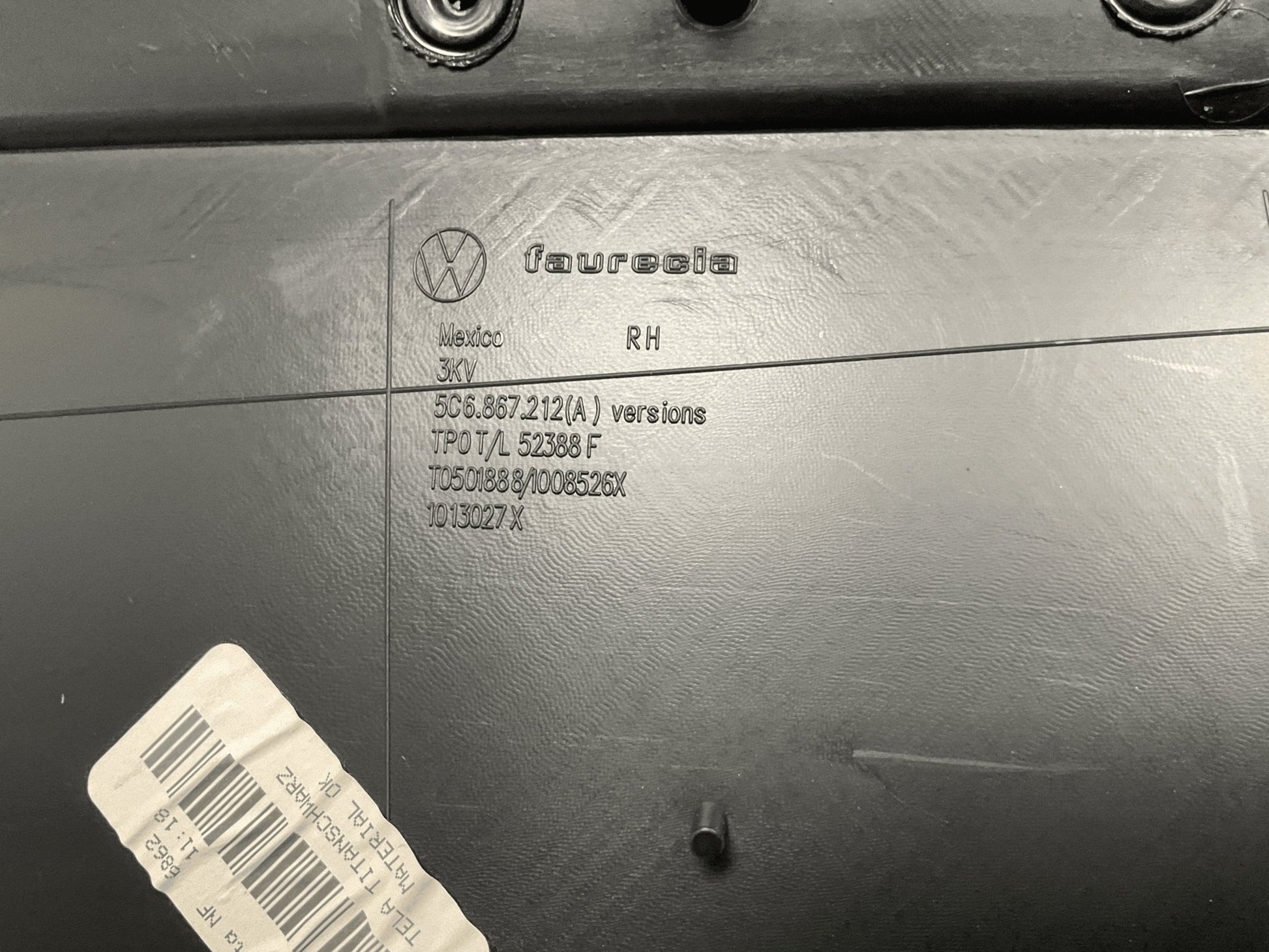 Panel Puerta tra dcha VW Jetta VI - 5C6867212A