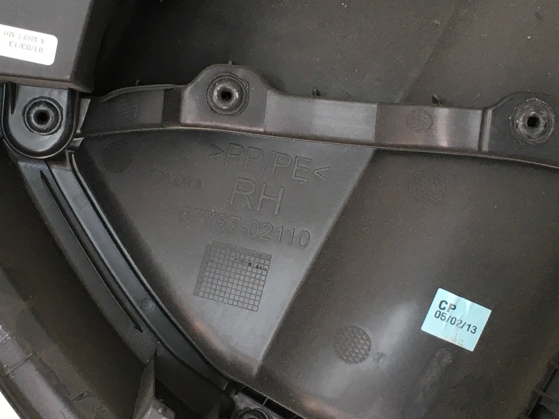 Panel puerta tra dcho Toyota Auris E18 - 6778702110