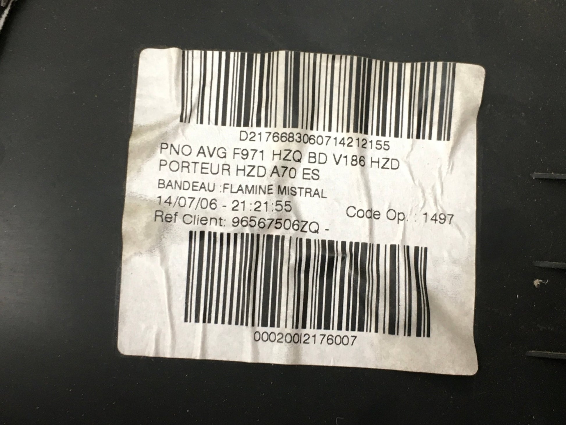 Panel Puertas dcha e izq Peugeot 207 - 96567494ZQ _