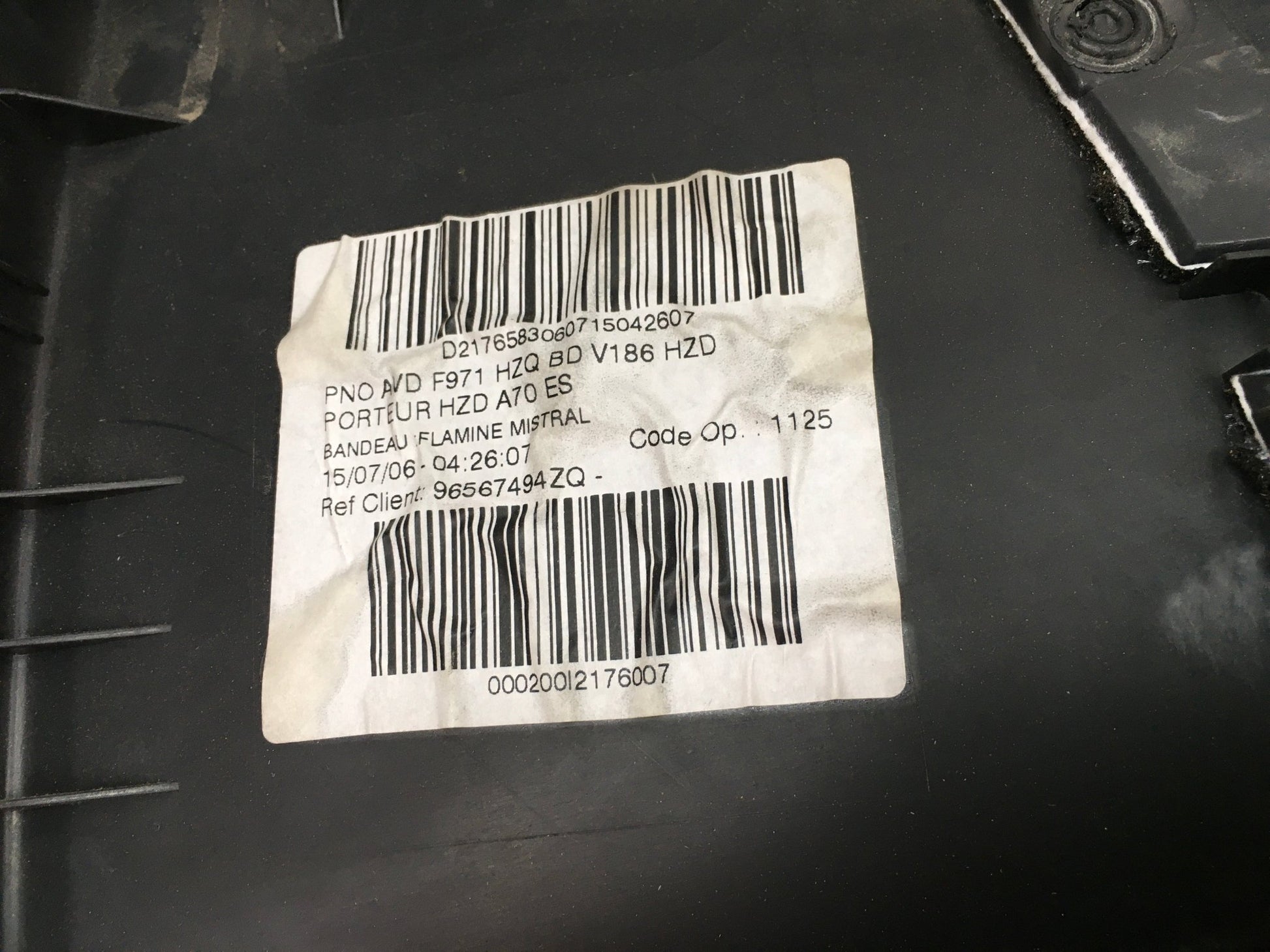 Panel Puertas dcha e izq Peugeot 207 - 96567494ZQ _