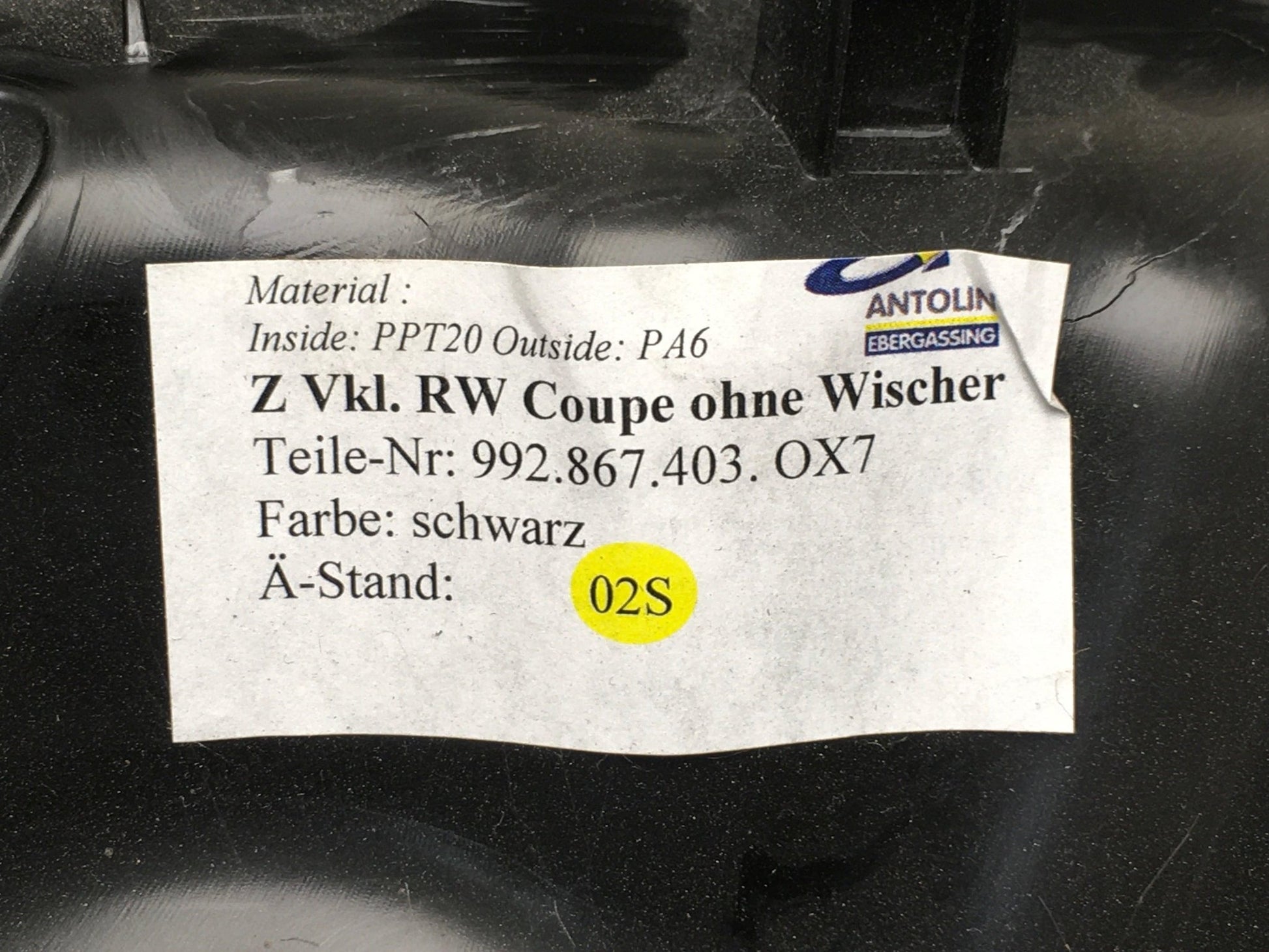 Panel trasero Porsche 911 992 - 992867403