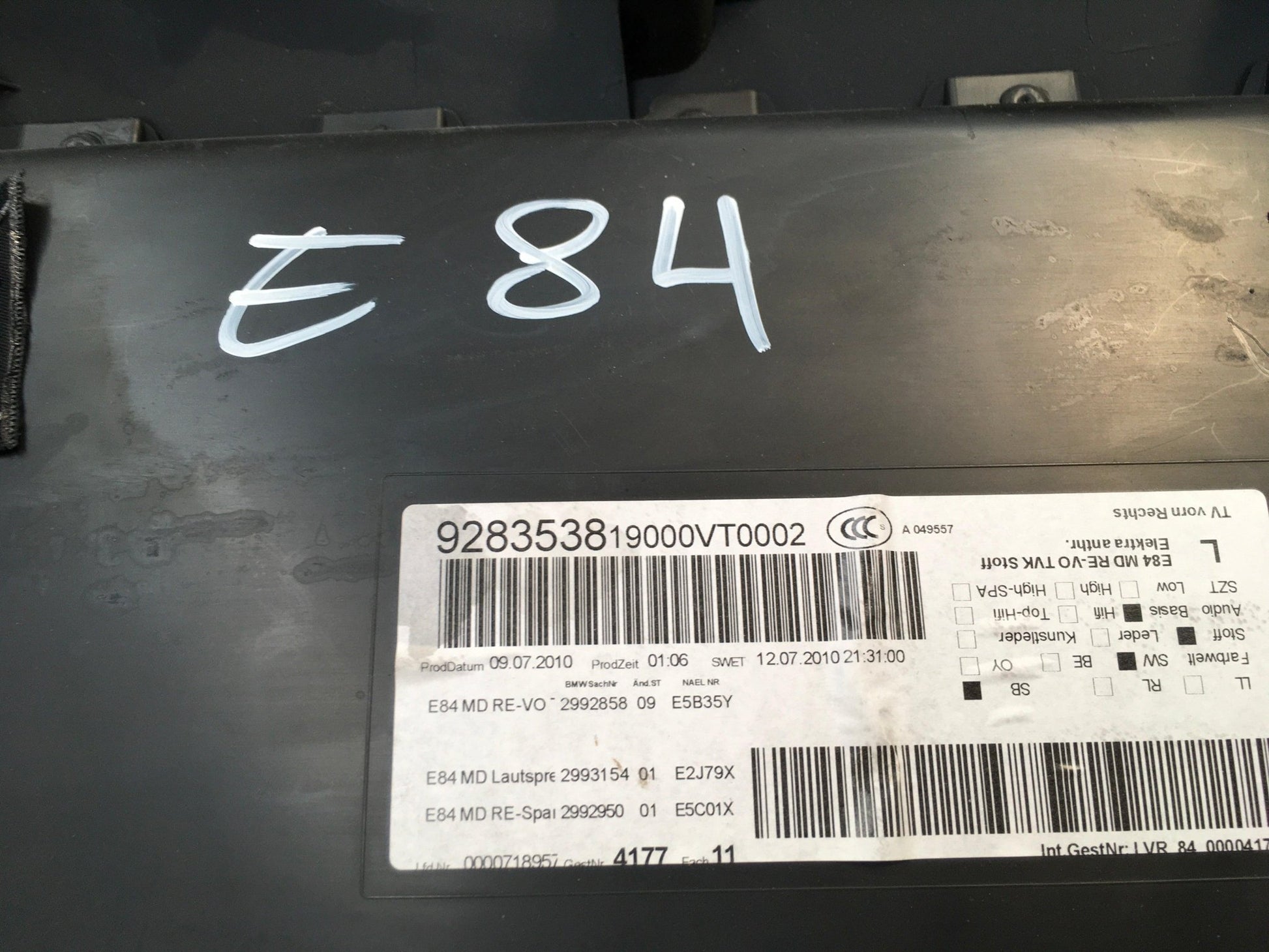 Paneles puertas BMW X1 E84 - 912721301