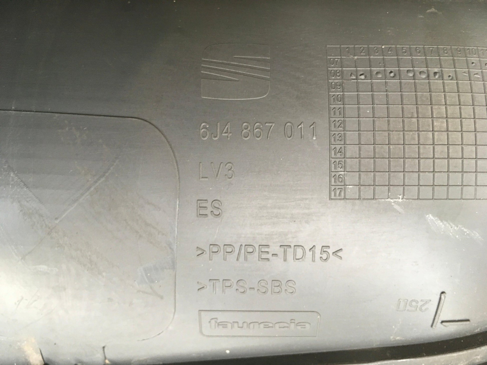 Paneles puertas Seat Ibiza IV - 6J4867011B