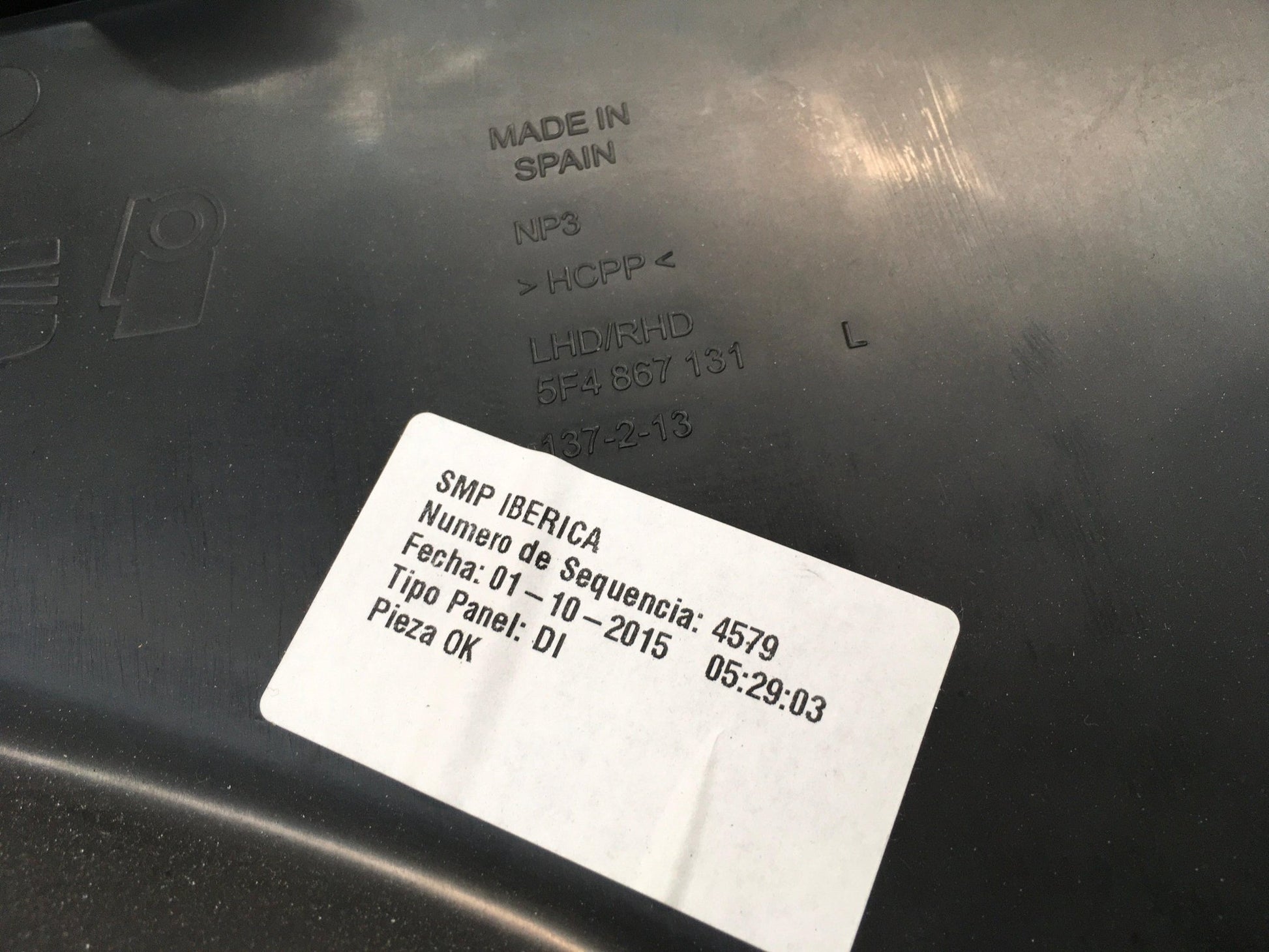 Paneles Puertas Seat Leon III 5F1 - 5F4867131