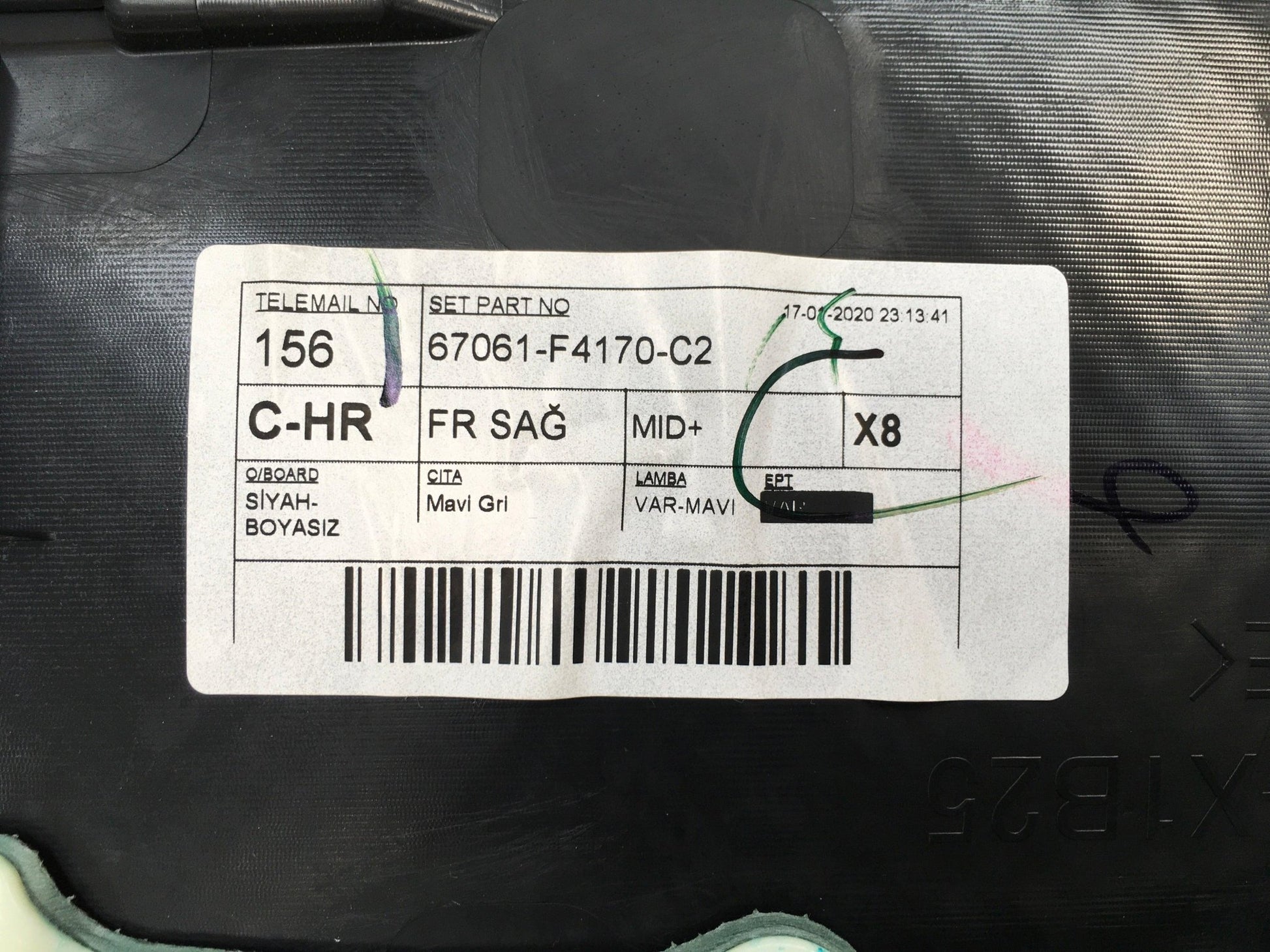 Paneles Puertas Toyota C - HR 1 - 67061F4170C2