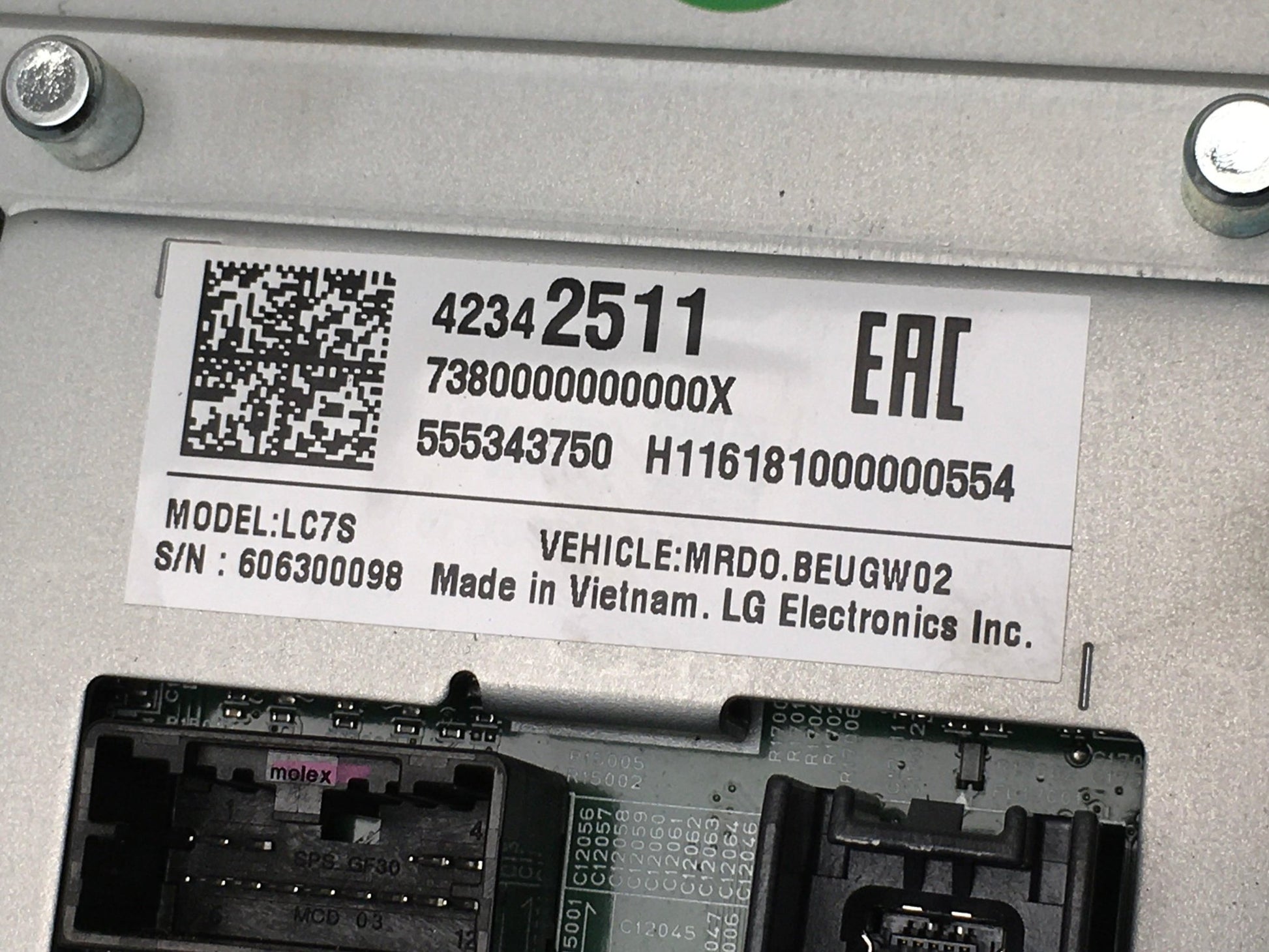 Pantalla Mulfituncion Opel Astra K - 42342511 _