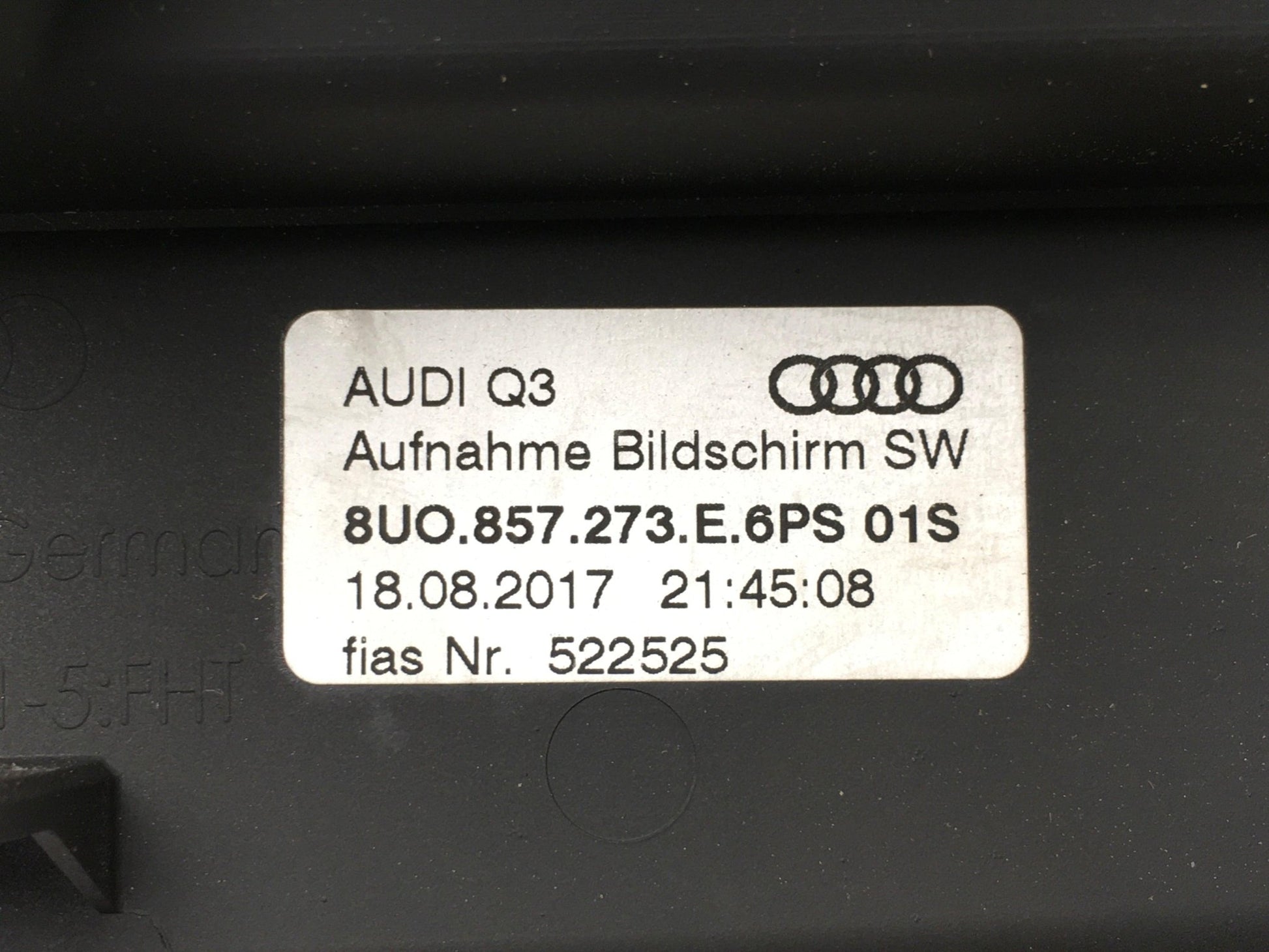 Pantalla multifuncion Audi Q3 8U - 8U0857273E