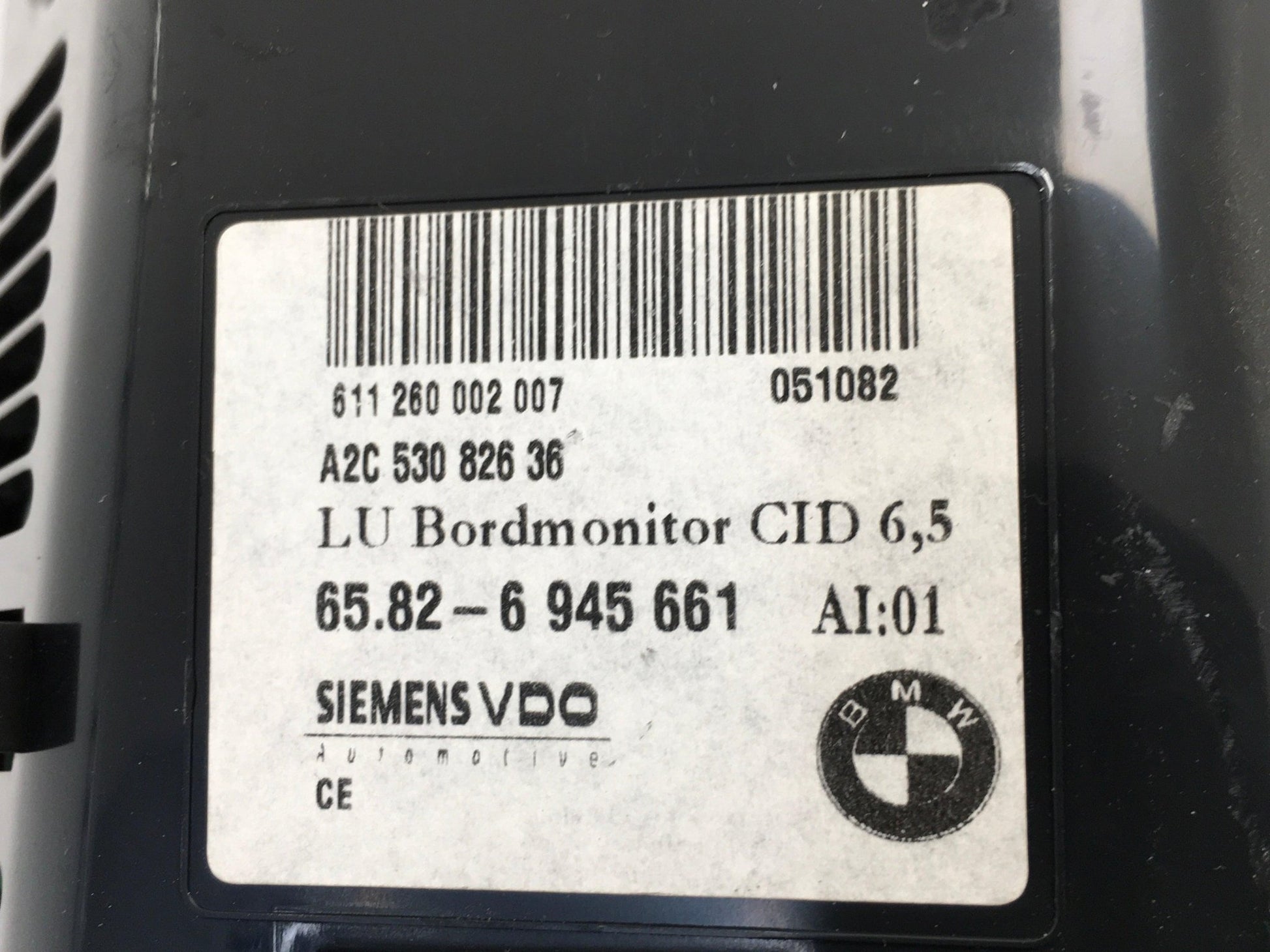 Pantalla multifunción BMW 5 E60 E61 - 65826945661