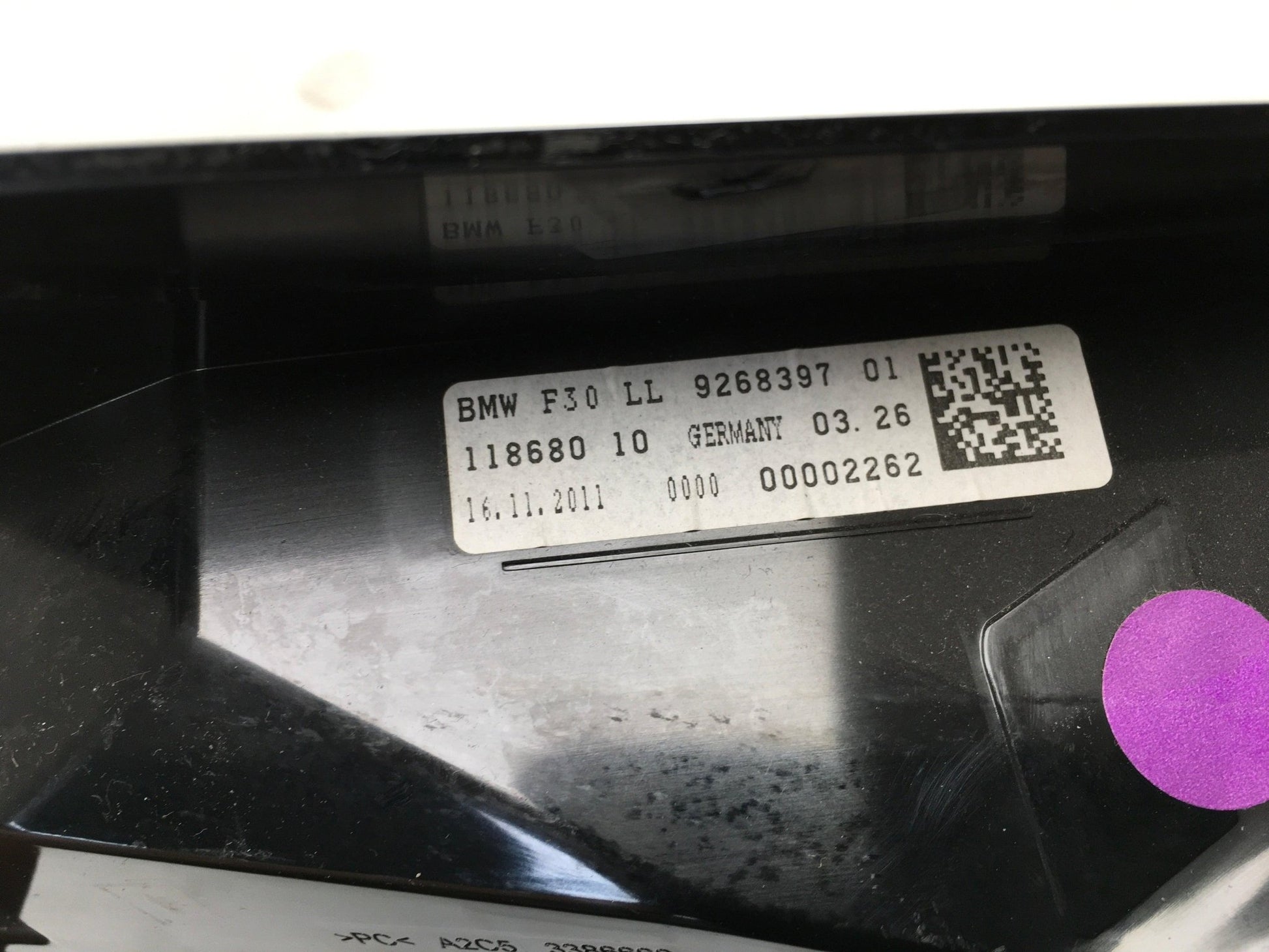 Pantalla Multifuncion BMW F30 - 9268397