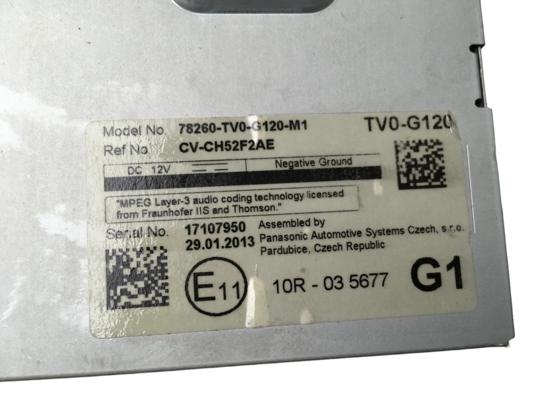 Pantalla Multifuncion Honda Civic IX FK - 78260TV0G120M1