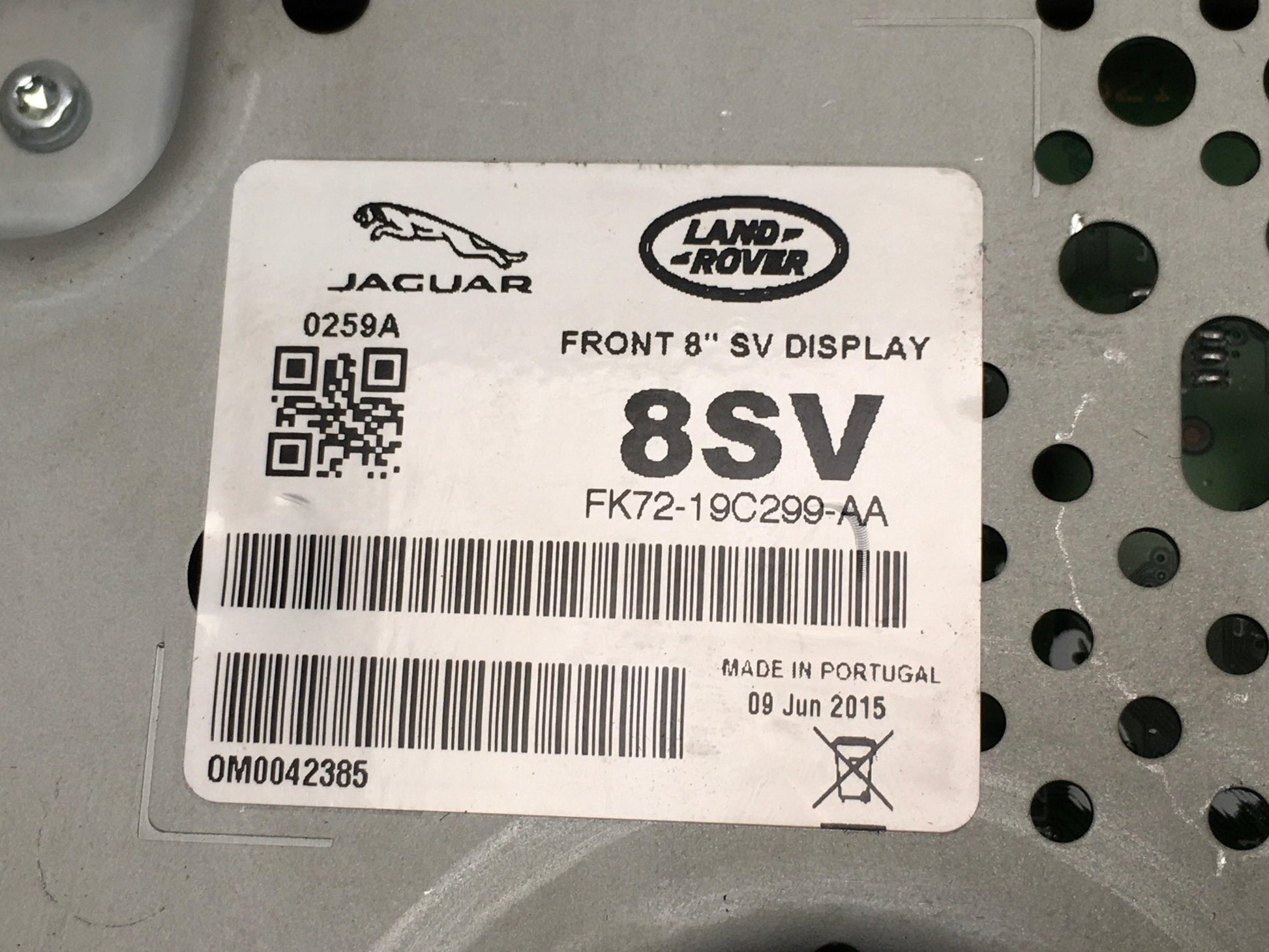 Pantalla multifuncion Jaguar Land Rover - FK7219C299AA