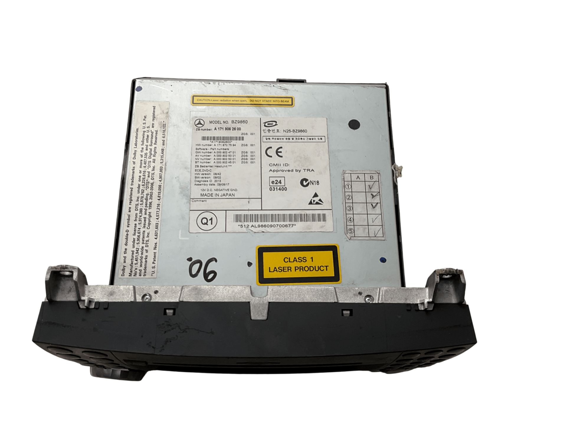 Pantalla Multifuncion Mercedes R 05-11 - A1719062600