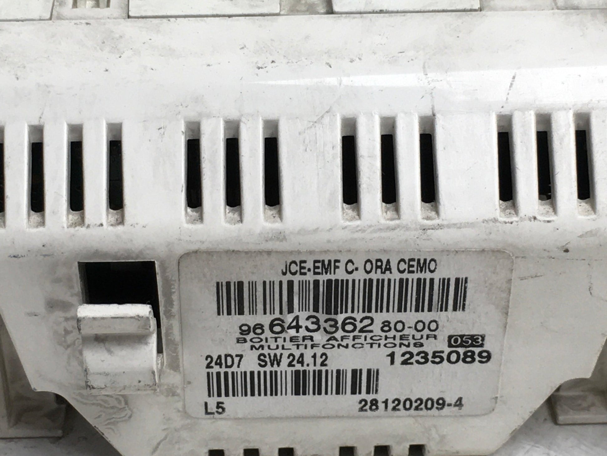 Pantalla Multifuncion Peugeot 207 - 9664336280