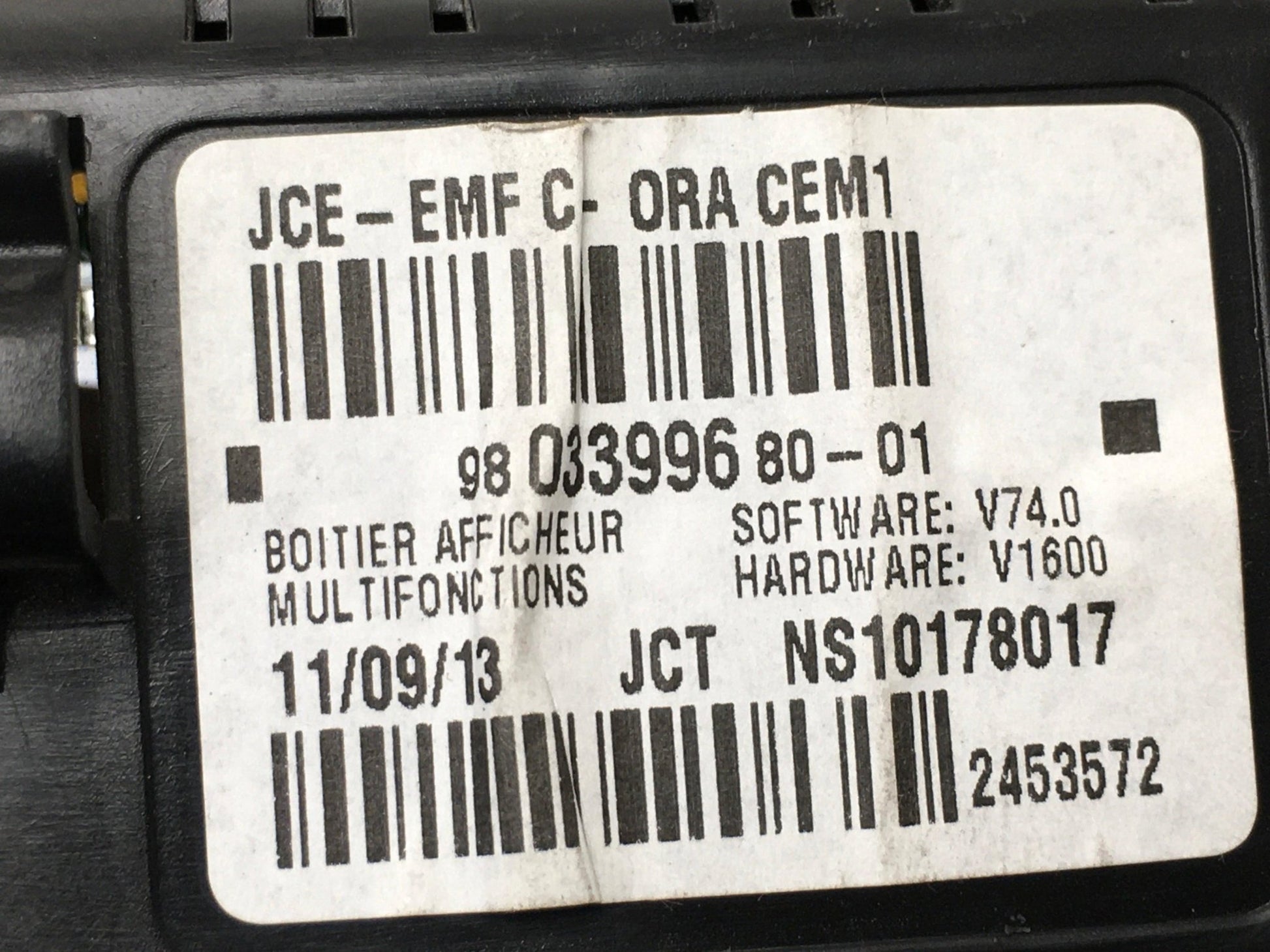 Pantalla multifuncion PSA 9803399680 - 9803399680 _