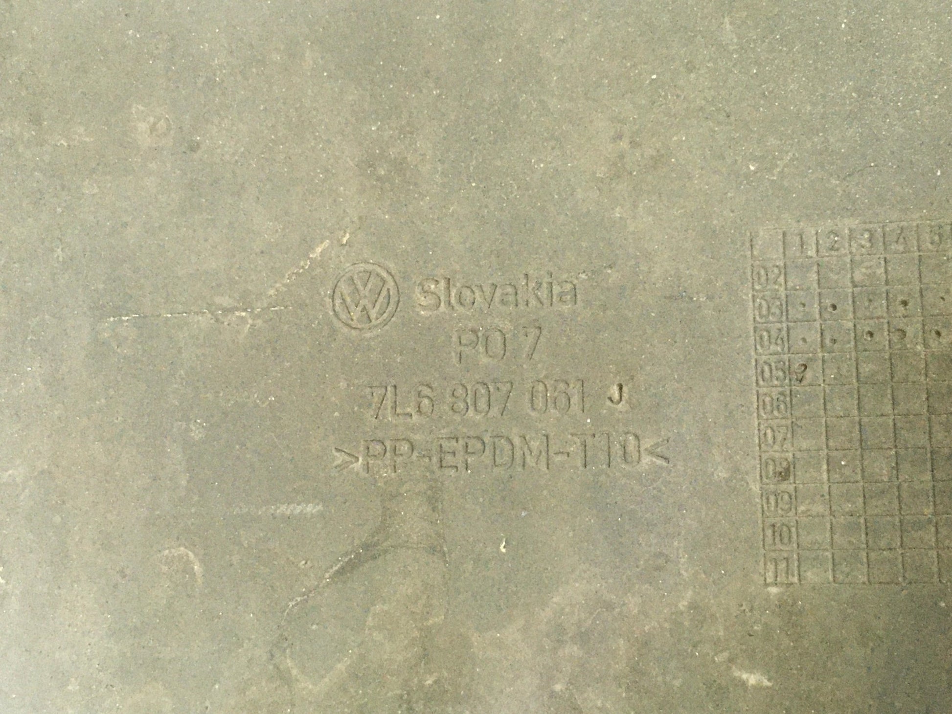 Parachoques delantero VW Touareg 7L6807217R - 7L6807217R