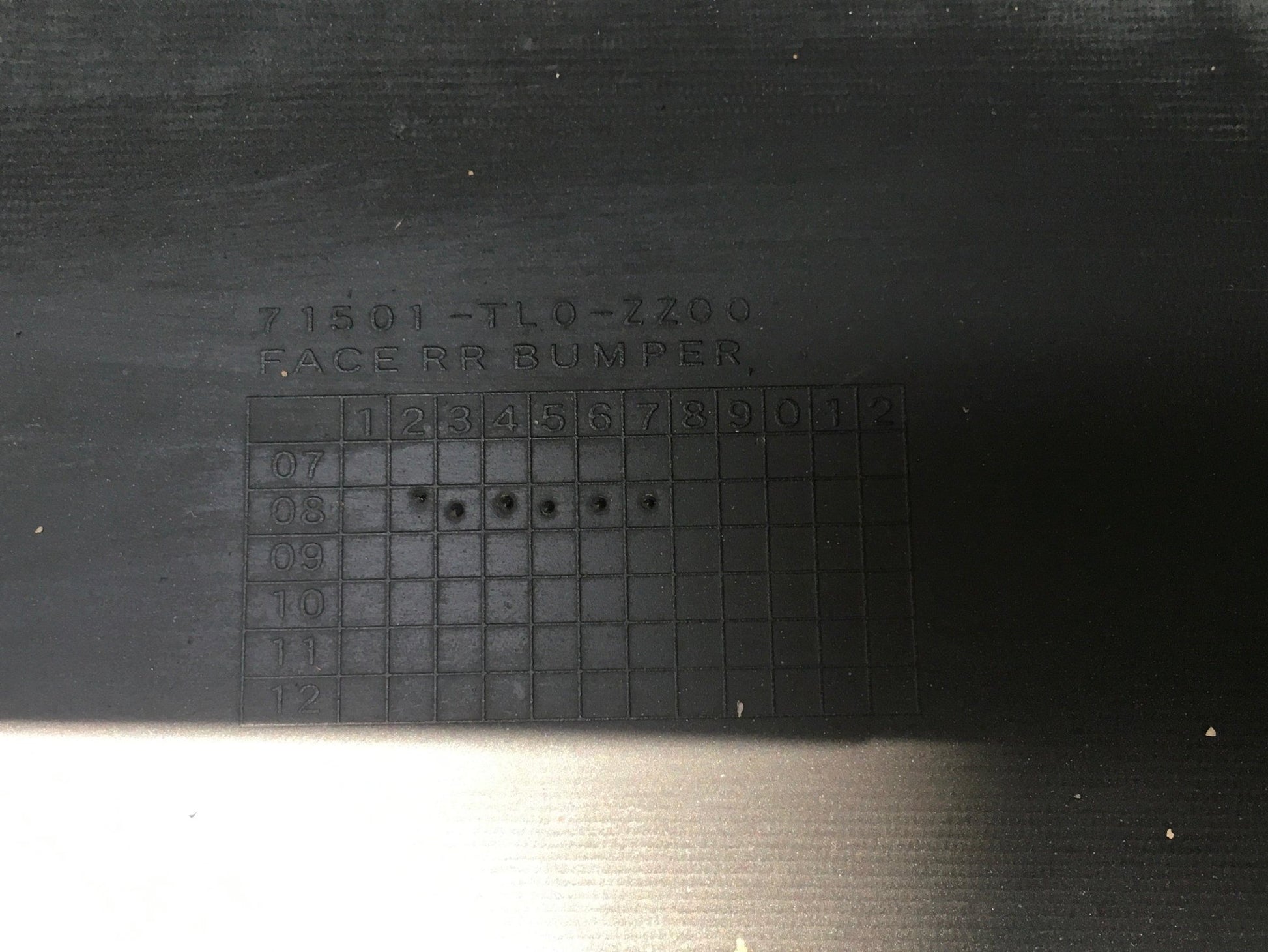 Parachoques trasero Honda Accord VIII - 71501TLOZZ00