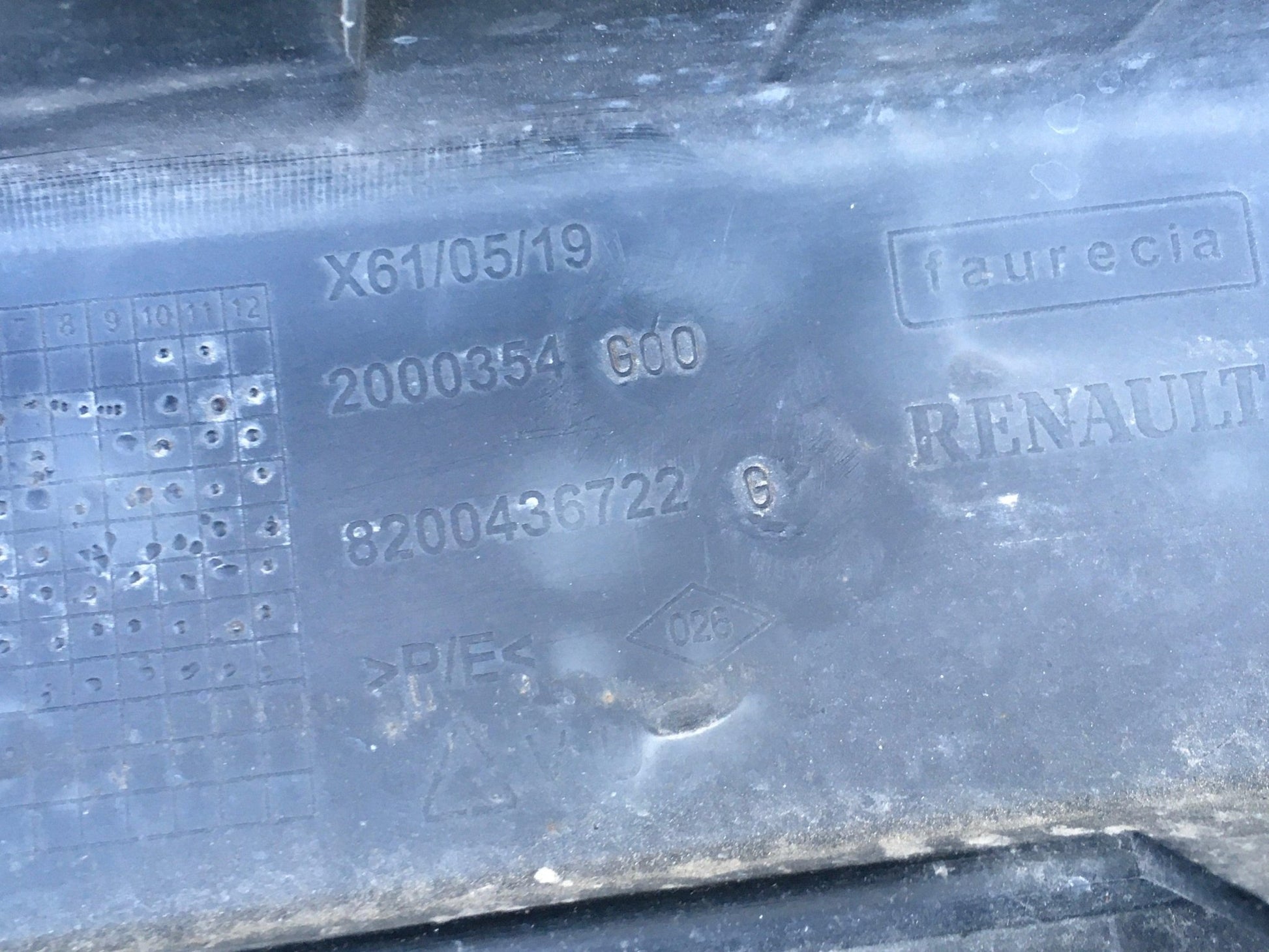 Parachoques trasero Renault Kangoo Citan - 8200436722