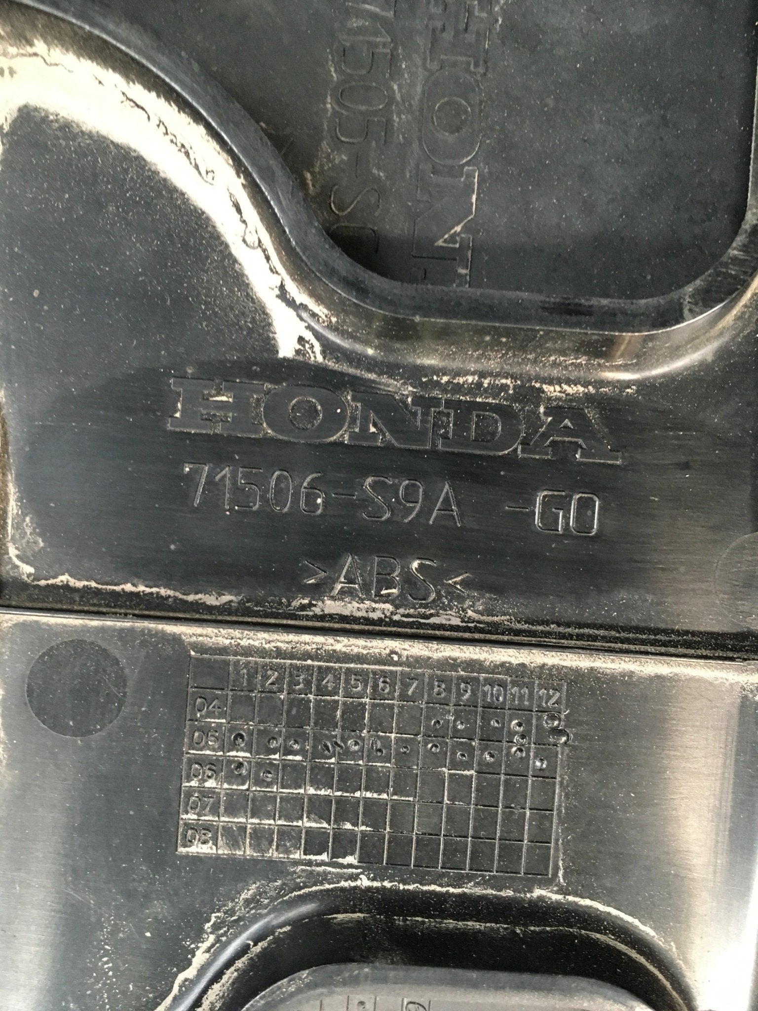 Paragolpes tarsero Honda CR - V II Fase 2 - 71506S9AGO