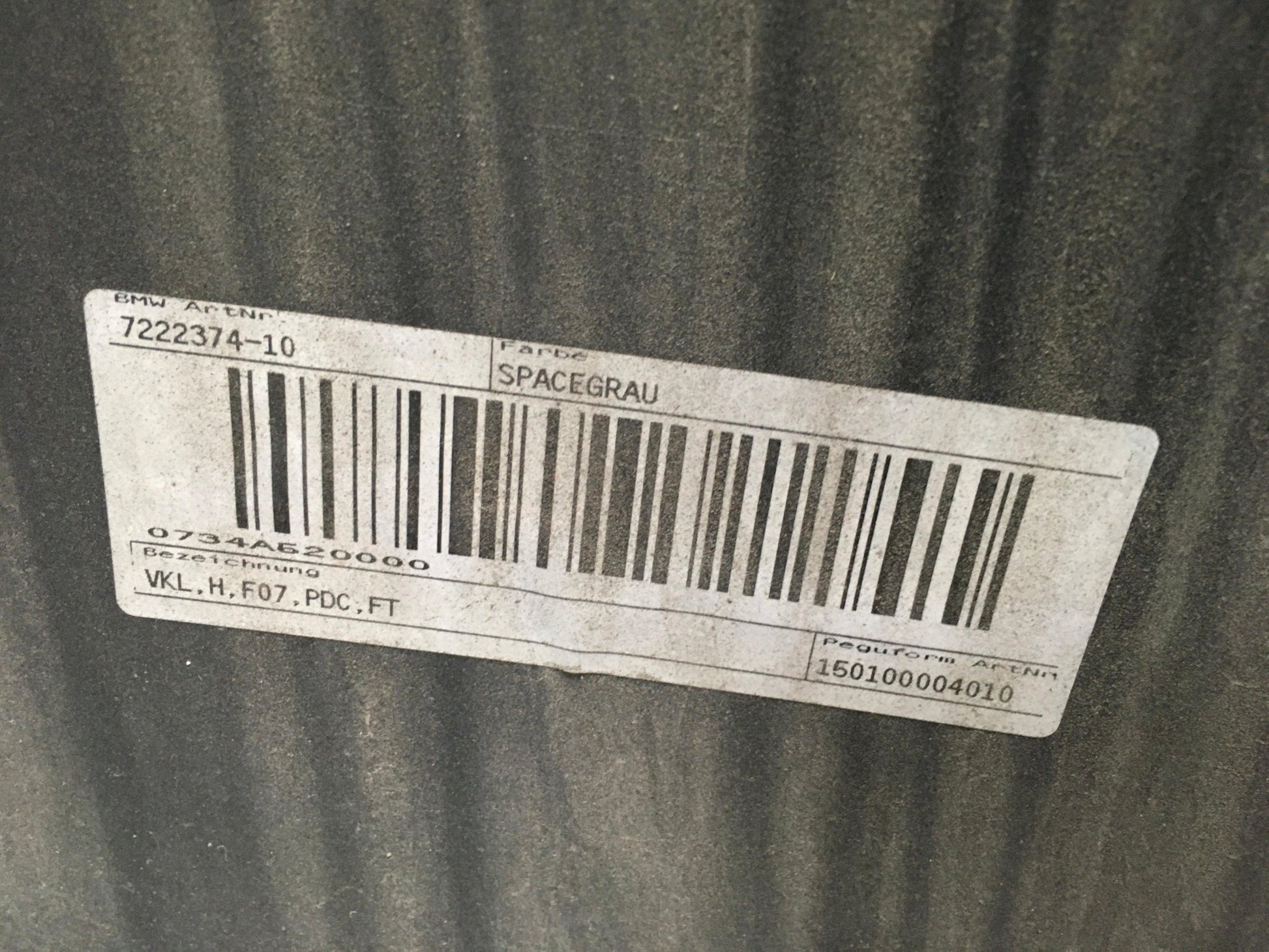 Paragolpes trasero BMW 5 F07 - 7222374