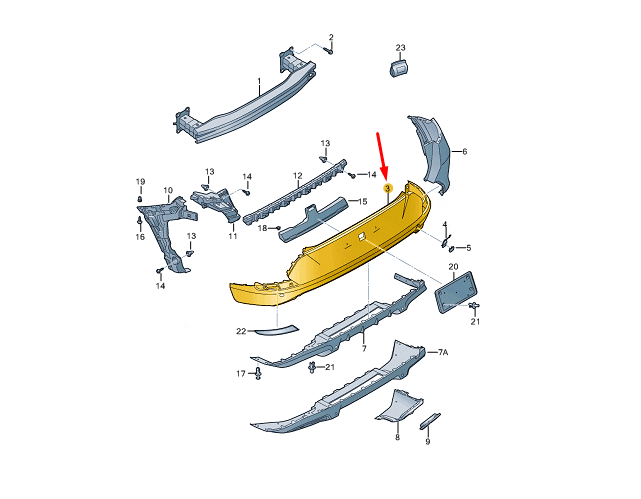 Paragolpes trasero Cupra Formentor - 5FF807434G