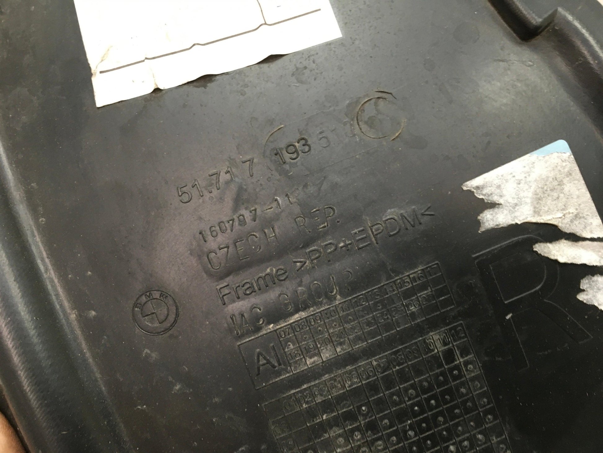 Paso rueda del dcho BMW 5 F07 - 51717193510