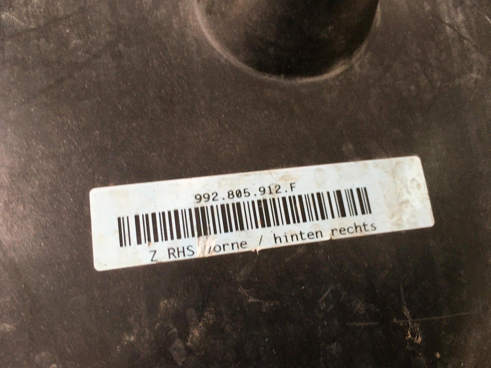 Paso rueda del dcho Porsche 911 992 - 992805912F