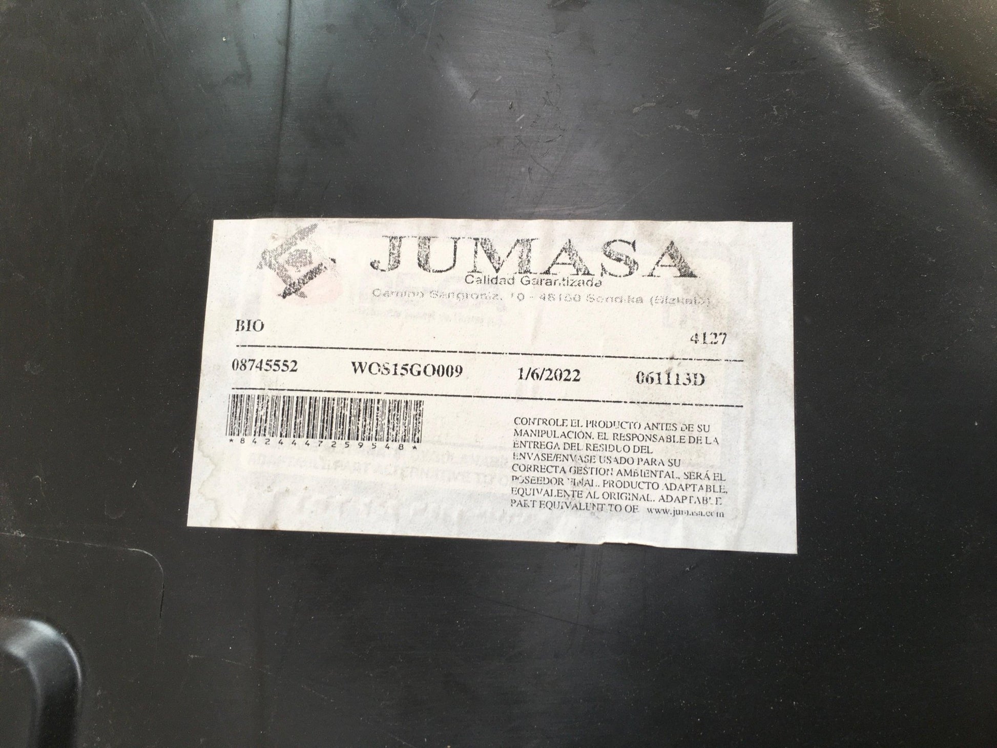 Paso rueda del dcho VW Golf VI - WOS15GO009