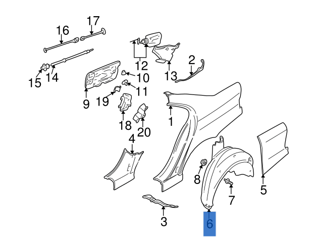 Paso Rueda tra dcho BMW E39 - 51718172462