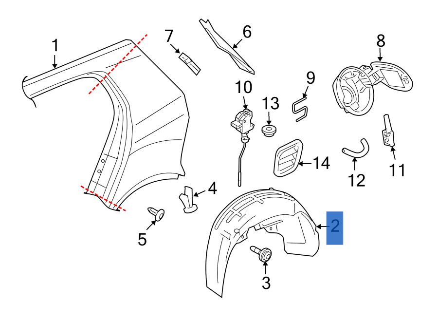 Paso Rueda tra izq VW Golf V - 1K0810971B